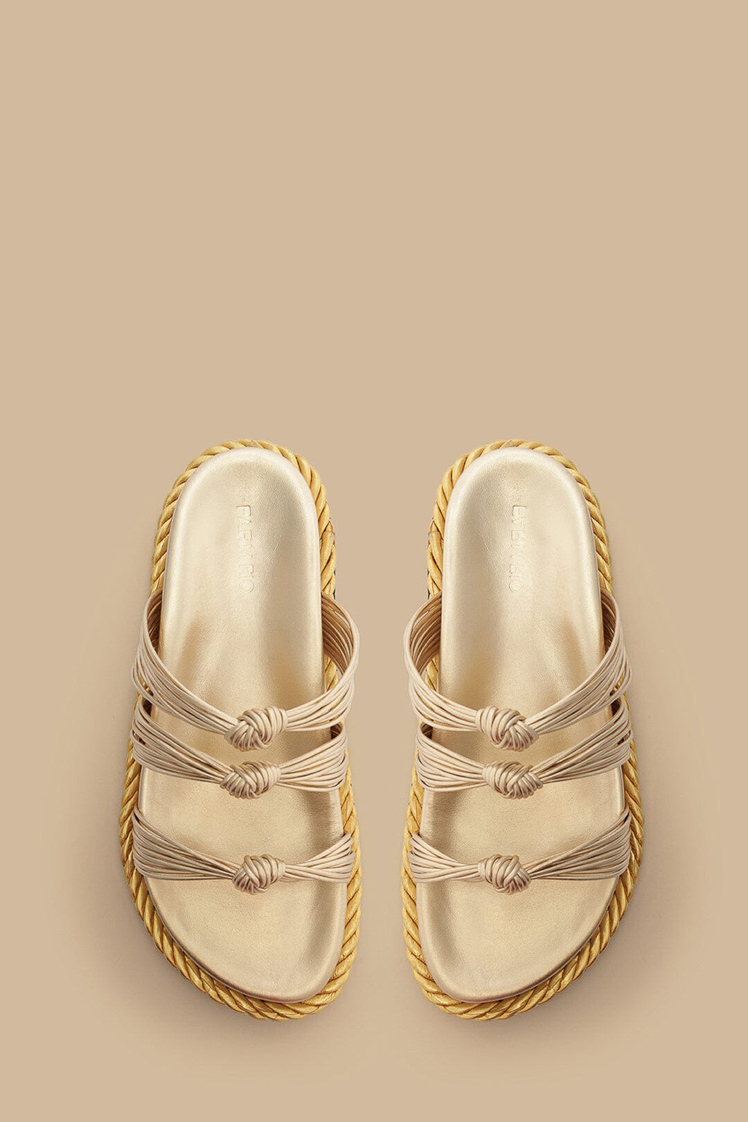 Gold Knot Slide Sandal - 3