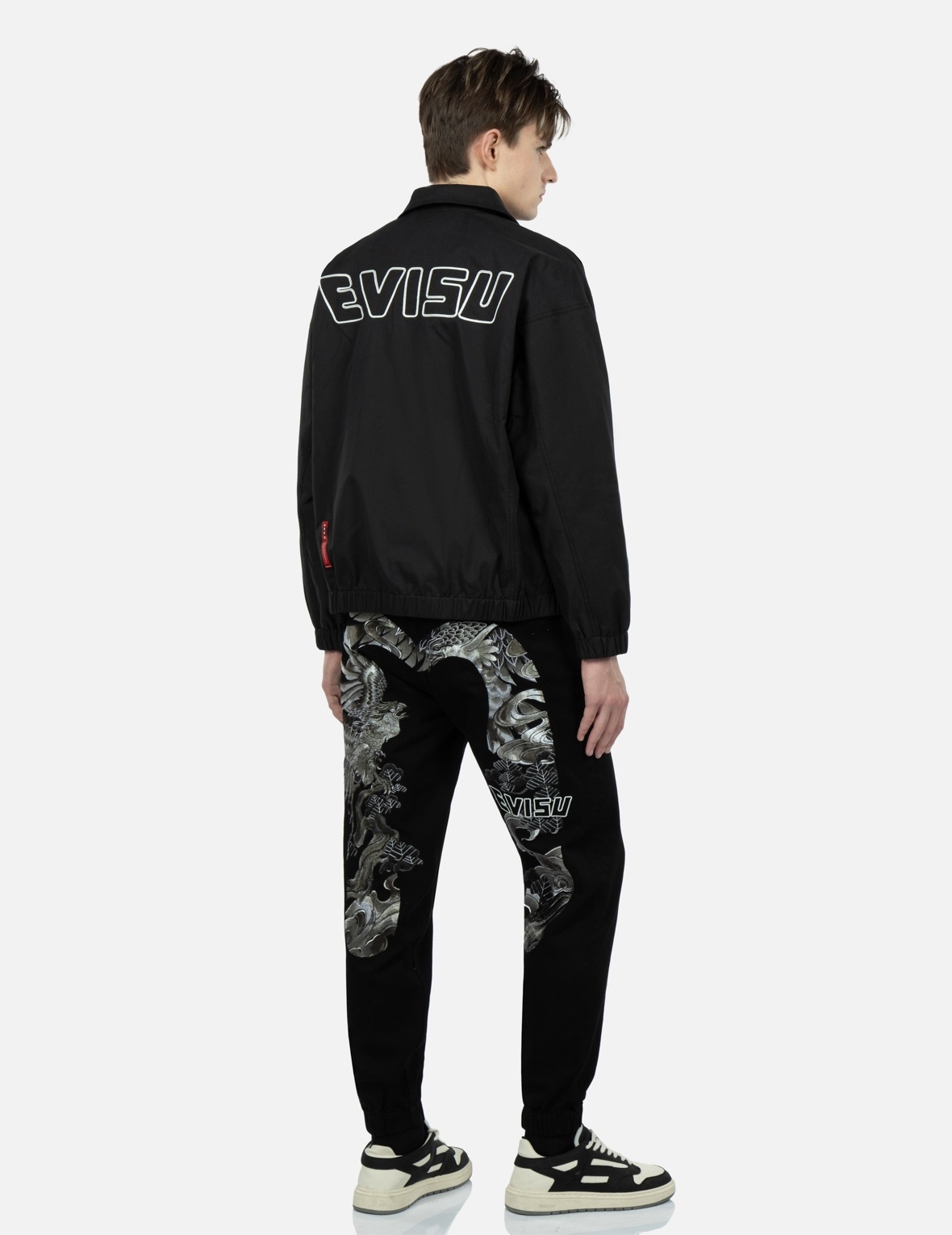 EAGLE AND LOGO EMBROIDERY SHIRT JACKET - 4