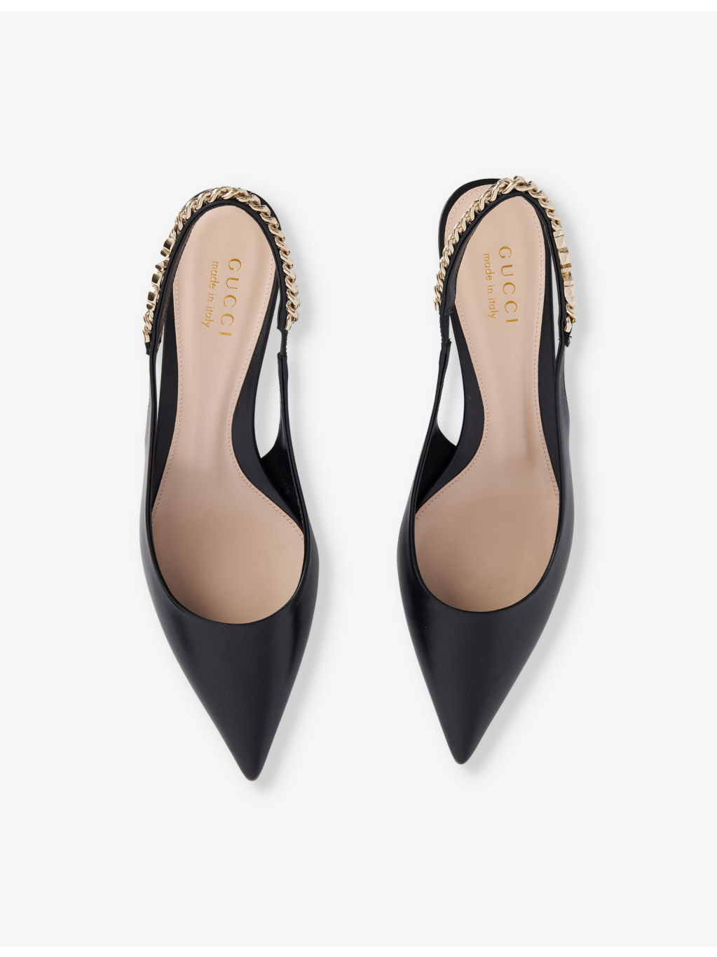 Signoria slingback heeled leather pumps - 2