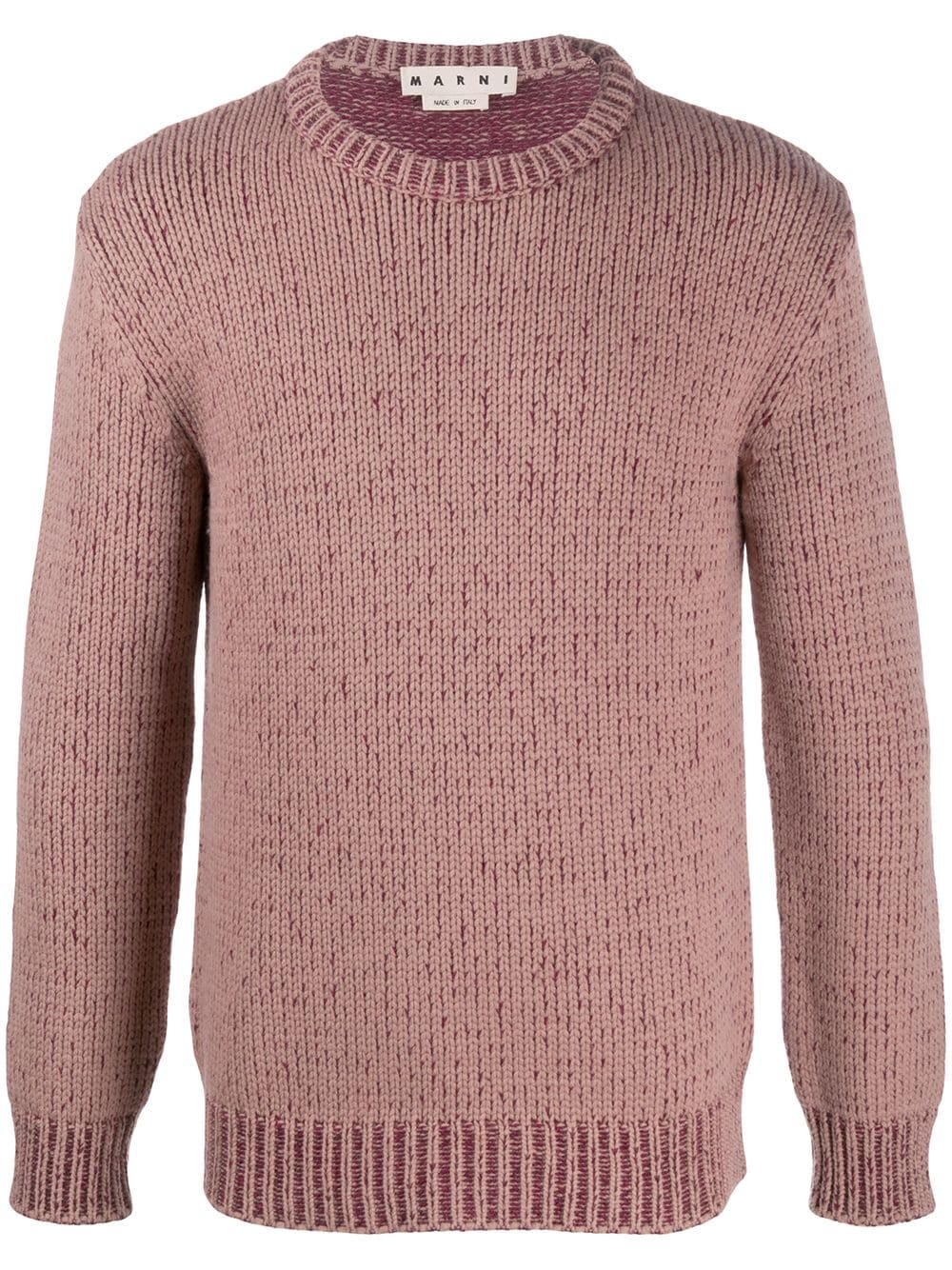 marled knit jumper - 1