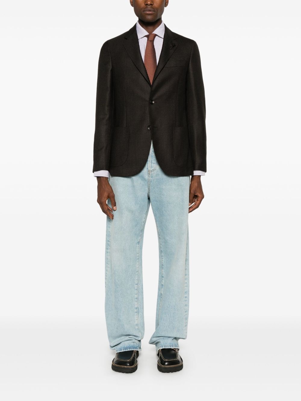 checked blazer - 2