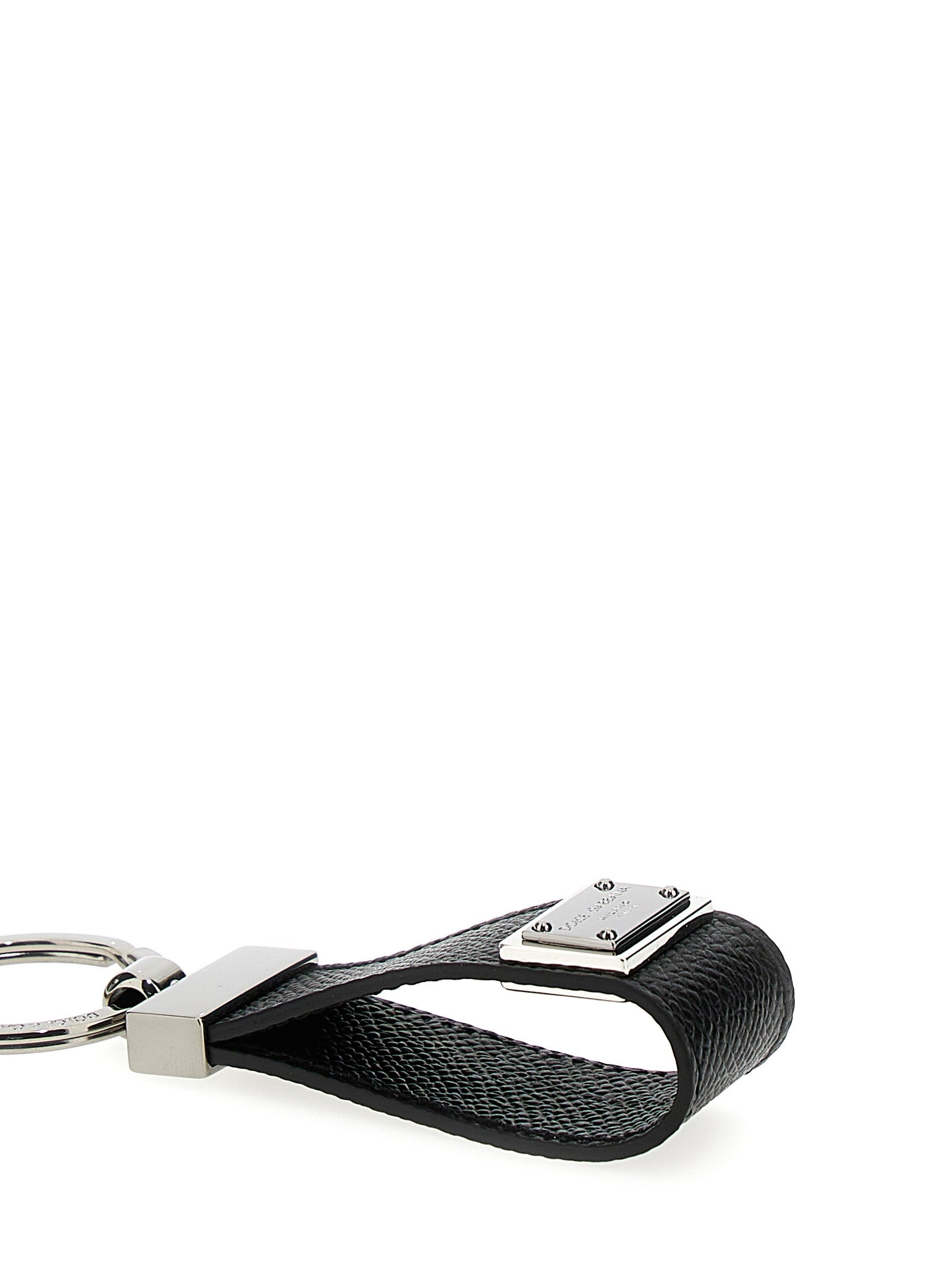 Logo Plaque Keyring Black - 3