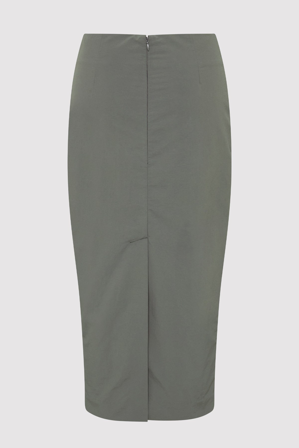 Low Waist Pencil Skirt - Thyme - 5