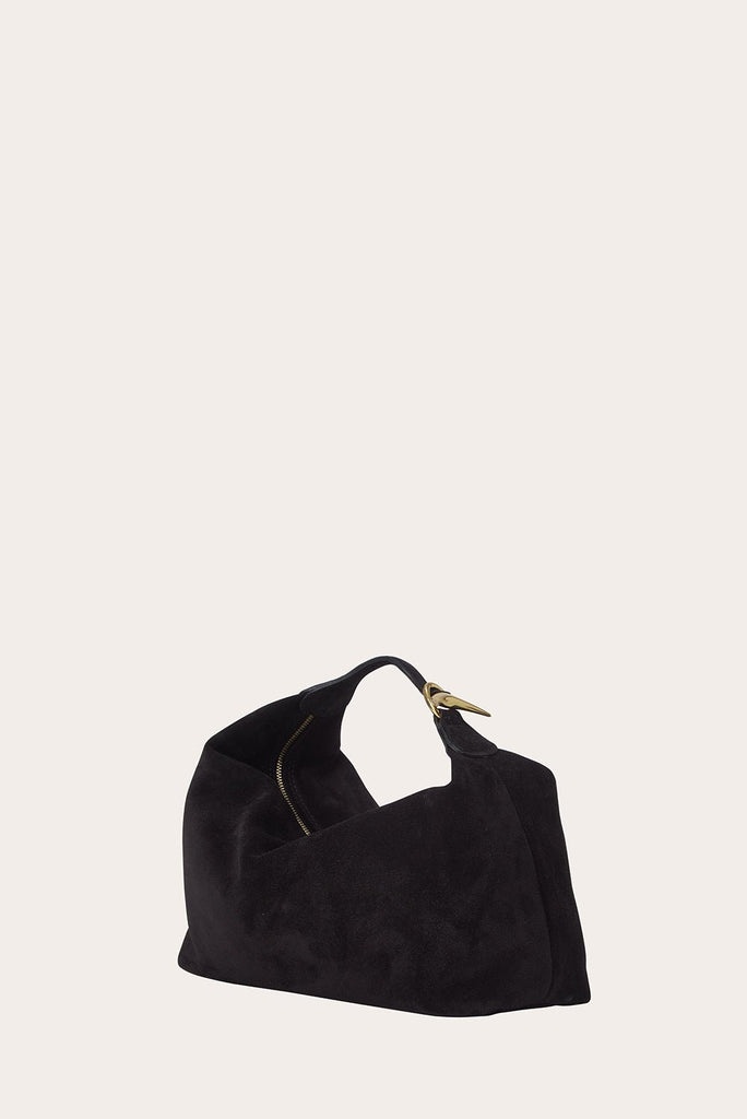 PILLOW POUCH SUEDE BLACK - 9
