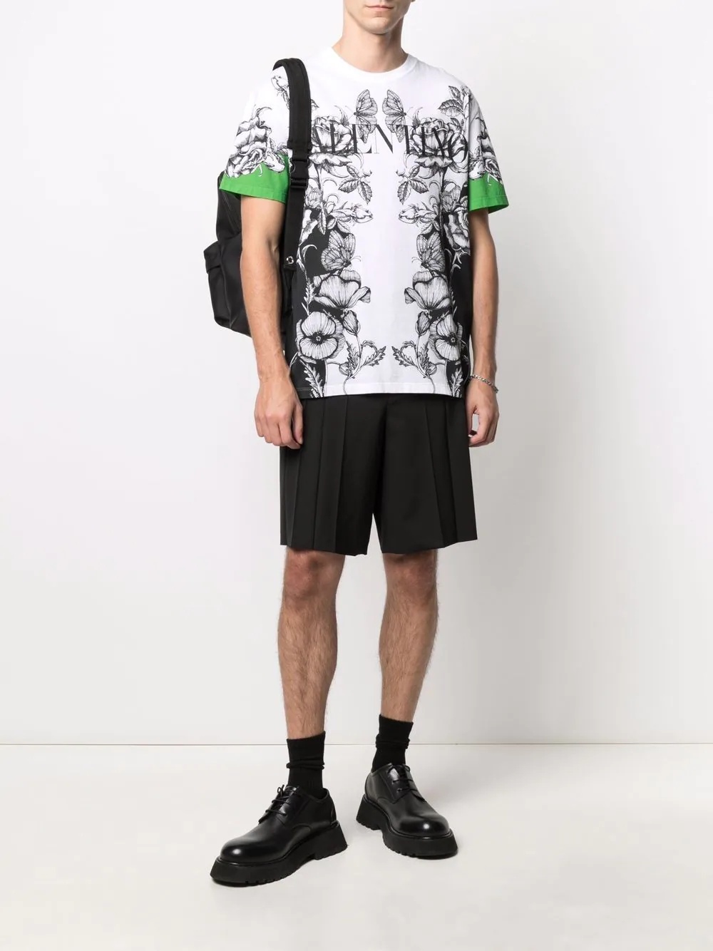 Dark Blooming-print short-sleeve T-shirt - 2