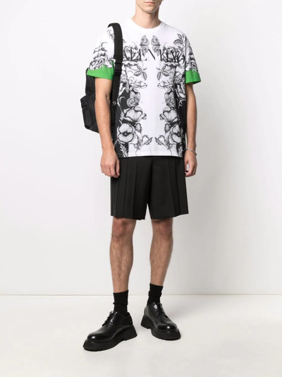 Valentino Dark Blooming-print short-sleeve T-shirt outlook