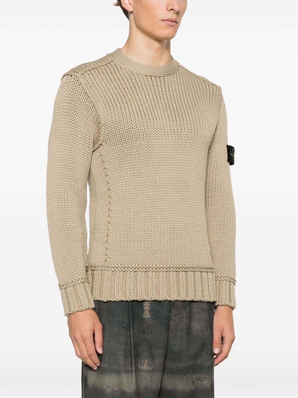 chain-stitch sweater - 3