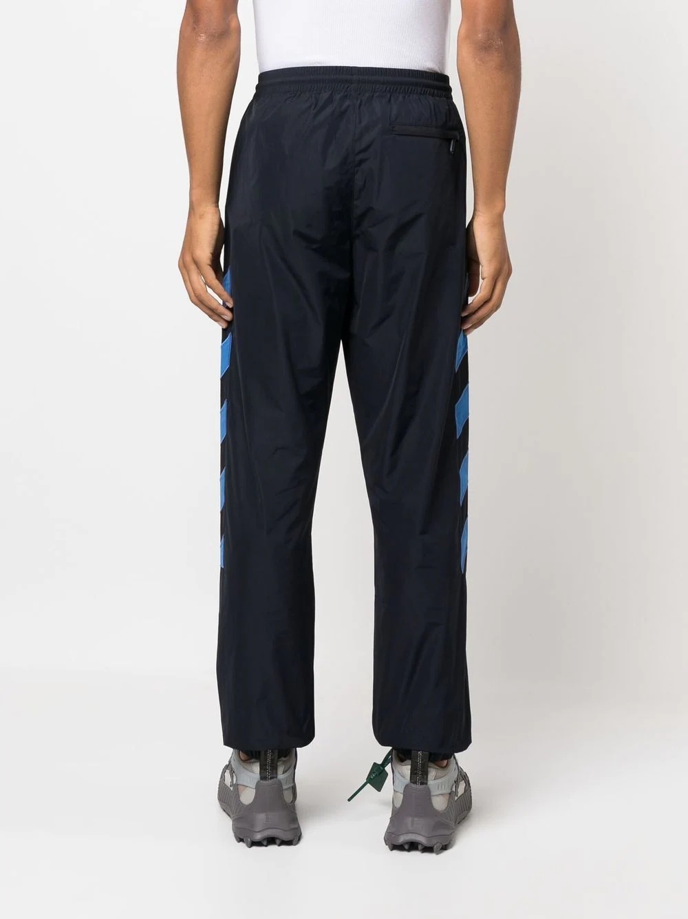 logo print track pants - 4