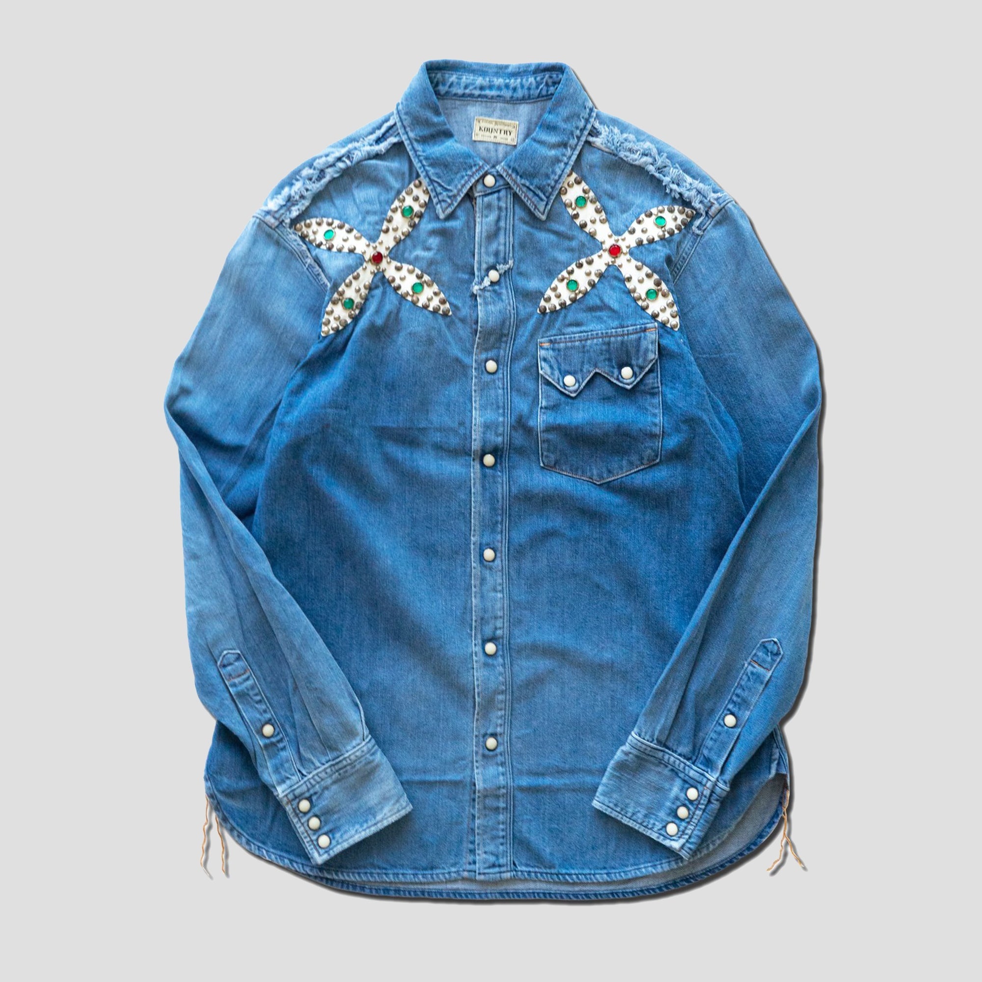 8oz Denim Western Shirt