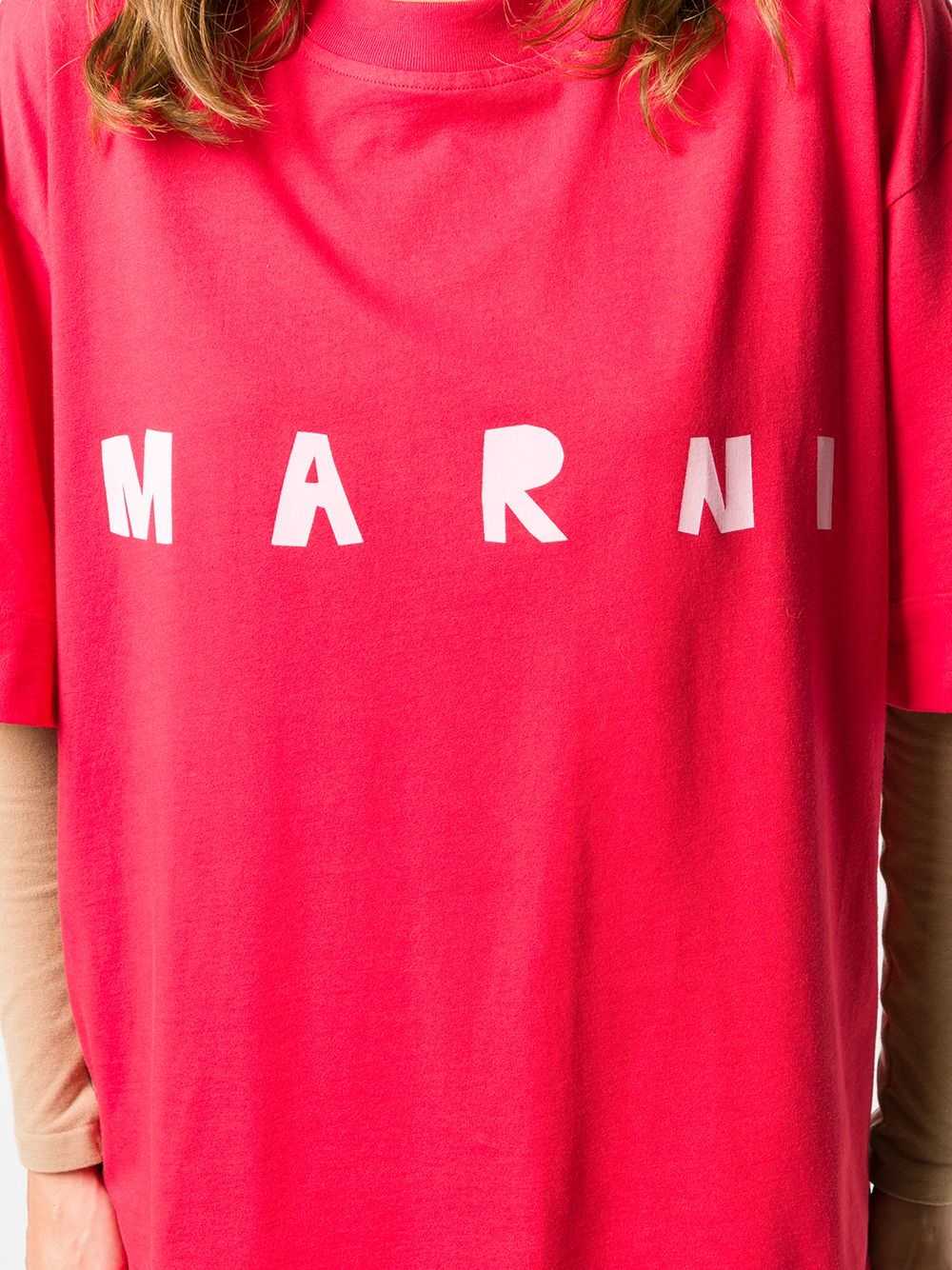 logo-print T-shirt - 5