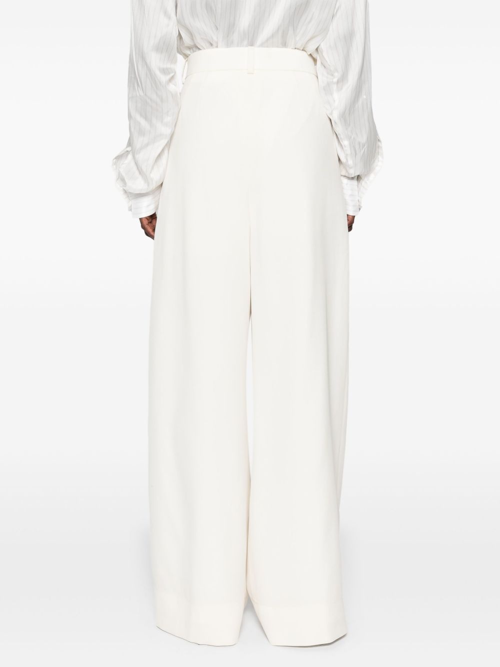low-waisted tailored trousers - 4