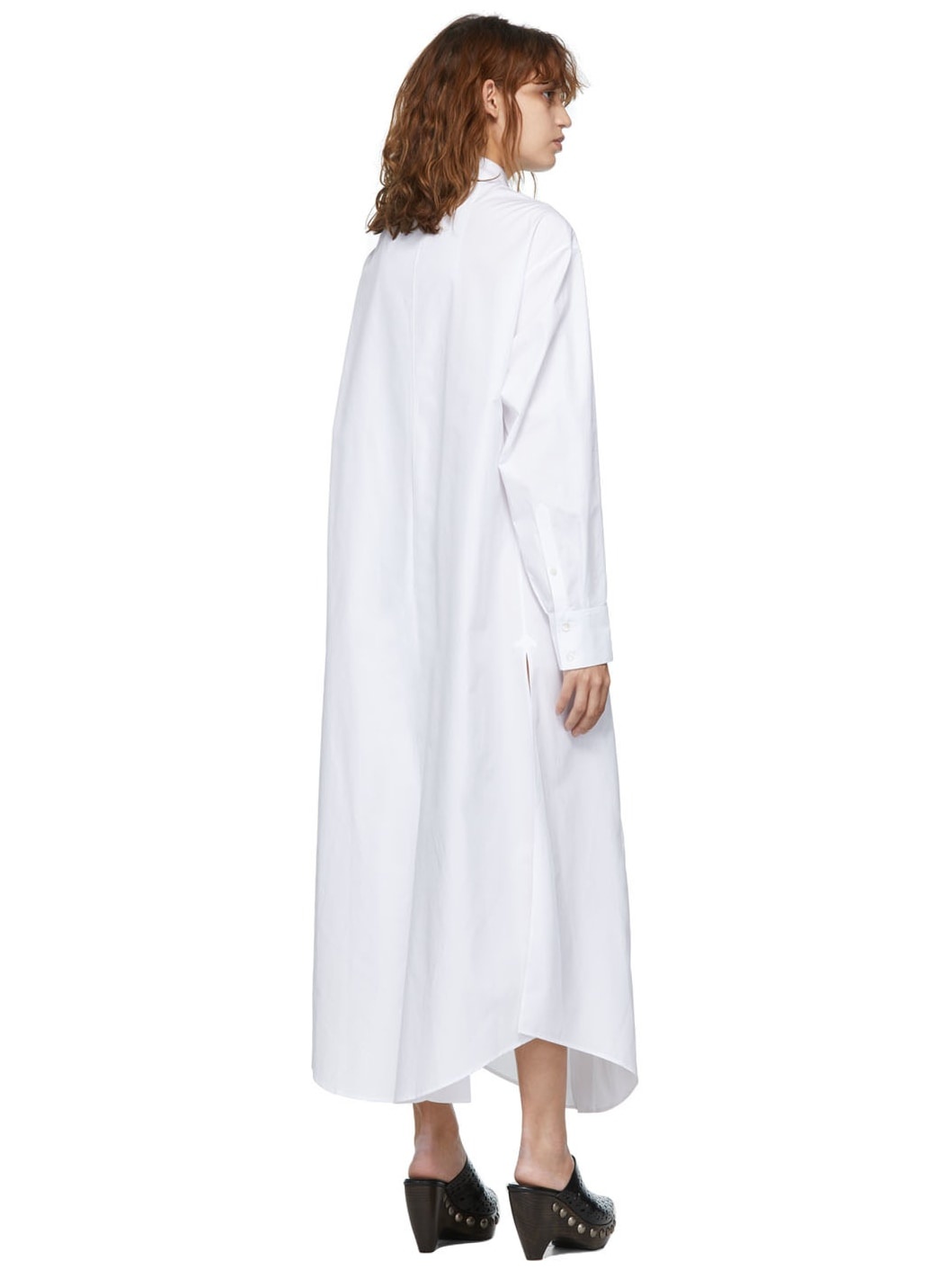White Shirt Long Dress - 3