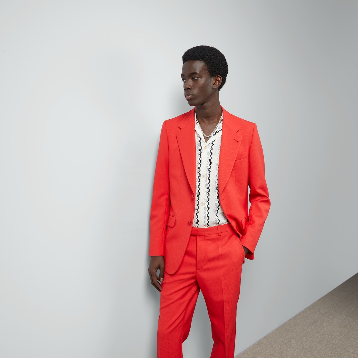 Horsebit fabric jacquard jacket - 5