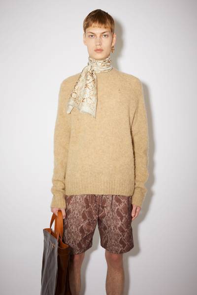 Acne Studios Brushed wool sweater - Toffee brown outlook