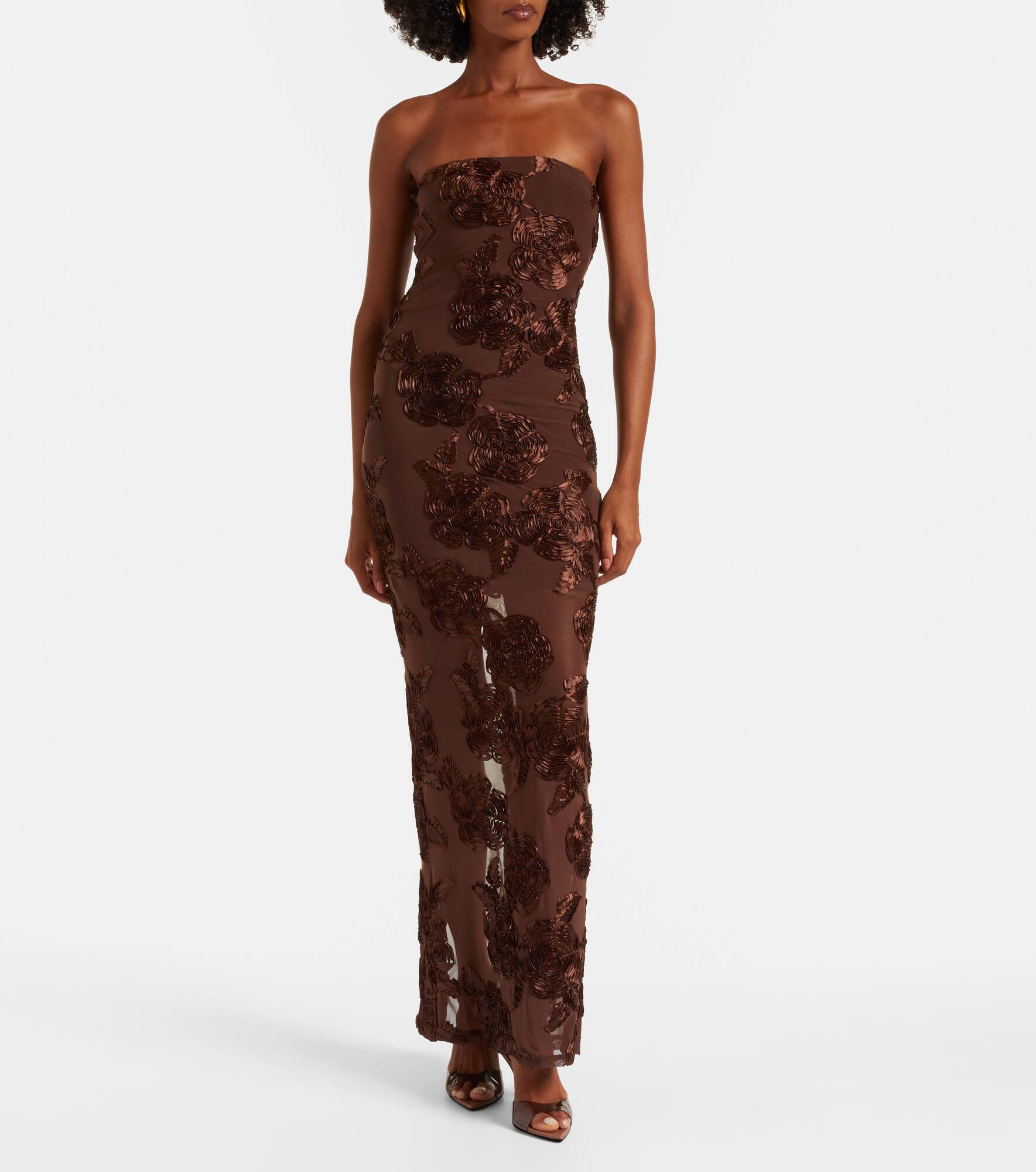 Tasha embroidered off-shoulder maxi dress - 6