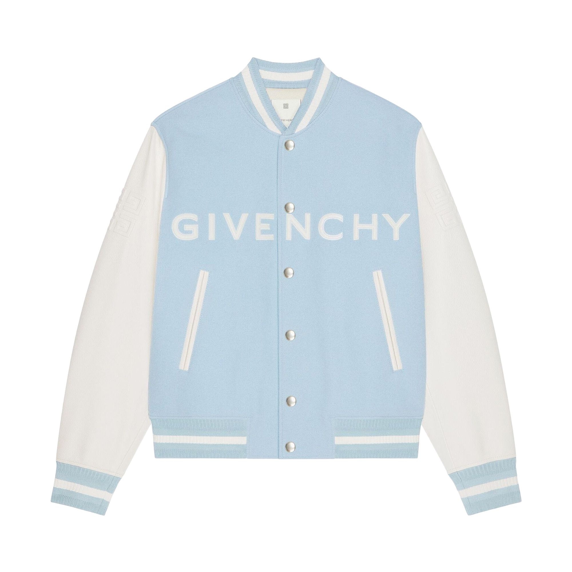 Givenchy Varsity Jacket 'White/Sky Blue' - 1