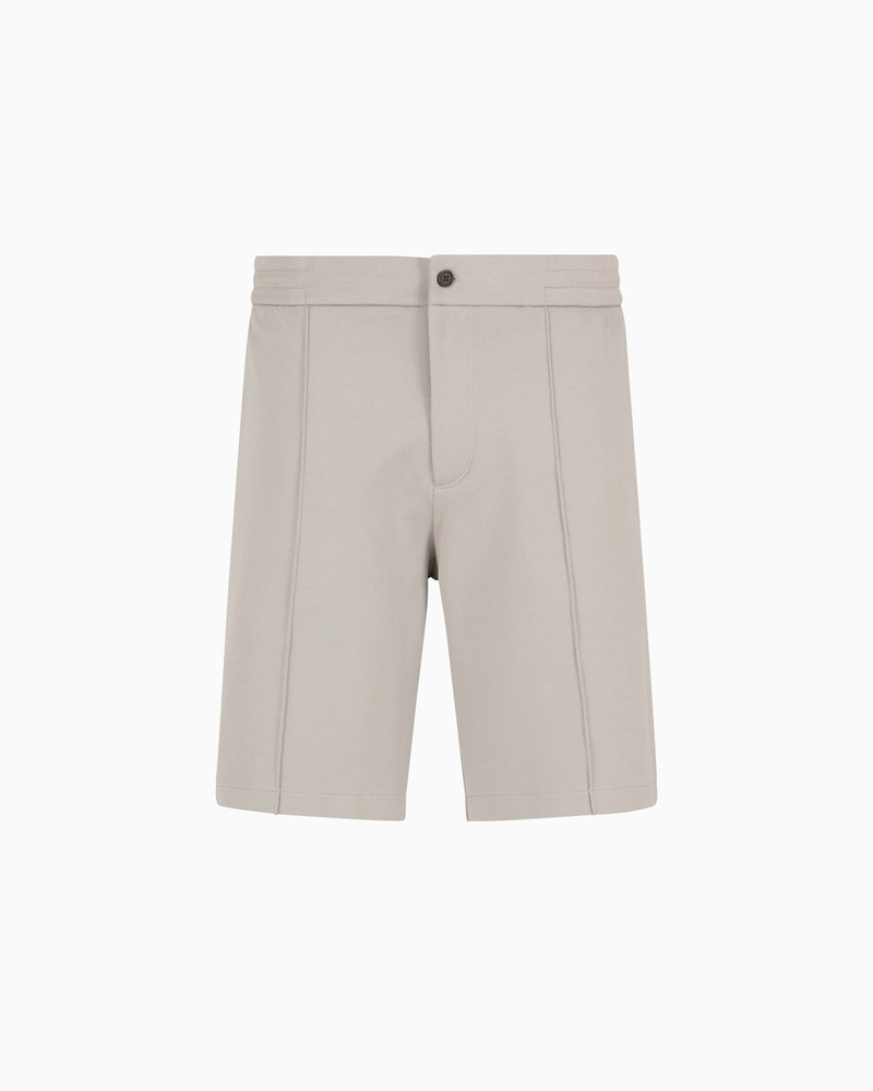 JERSEY BERMUDA SHORTS WITH RIBS 1