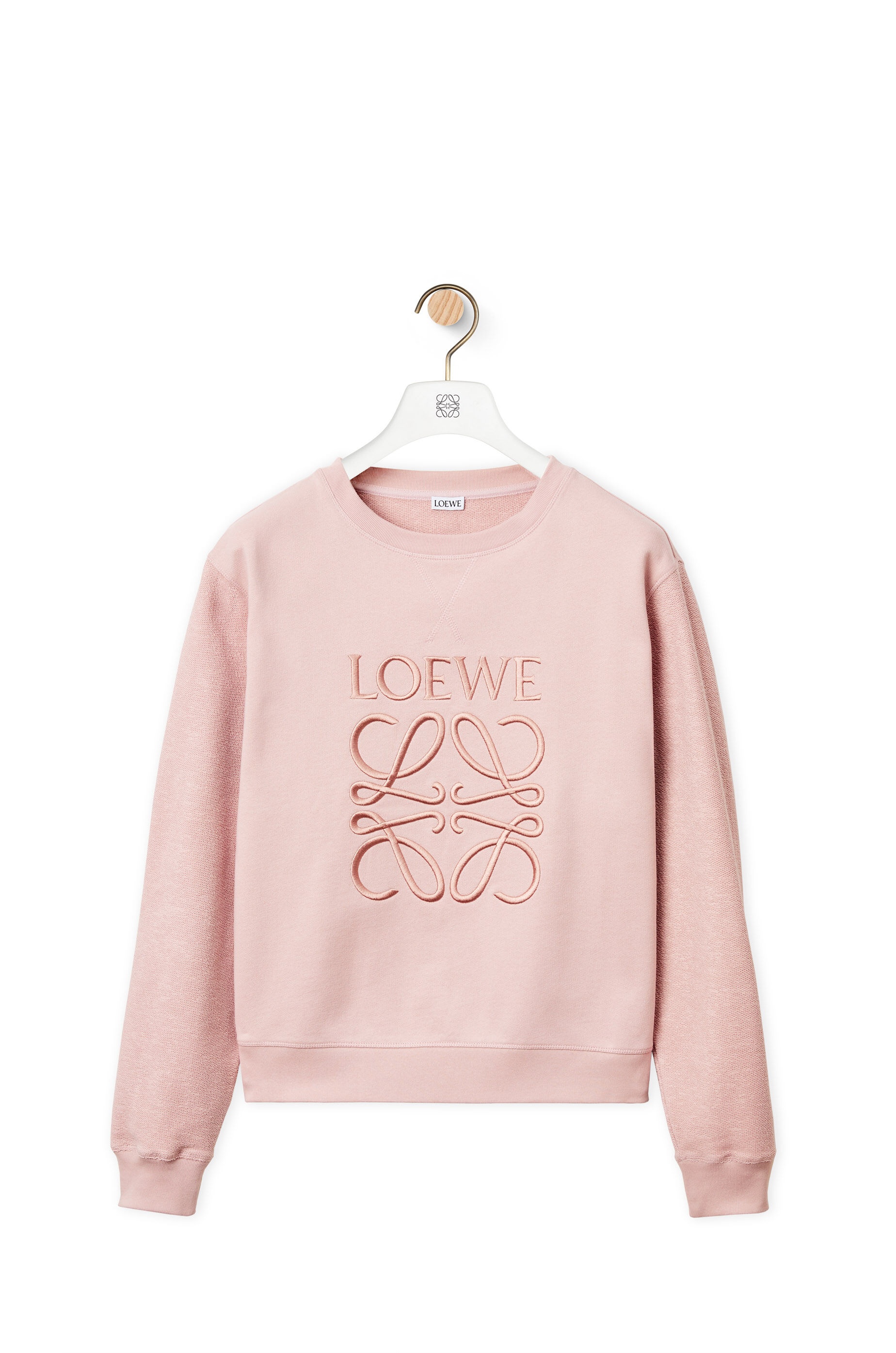 LOEWE anagram embroidered sweatshirt in cotton - 1