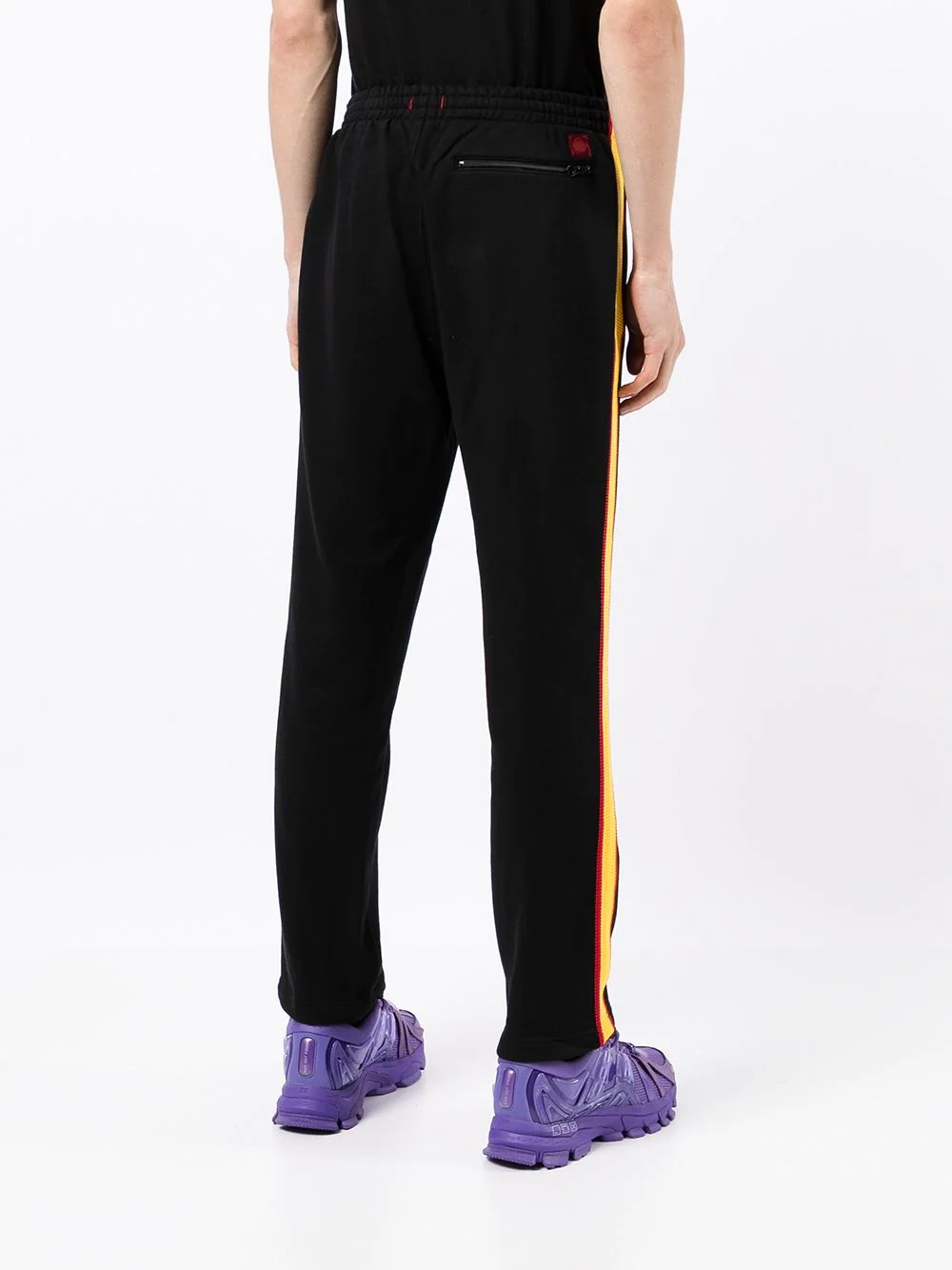 side-stripe straight joggers - 4