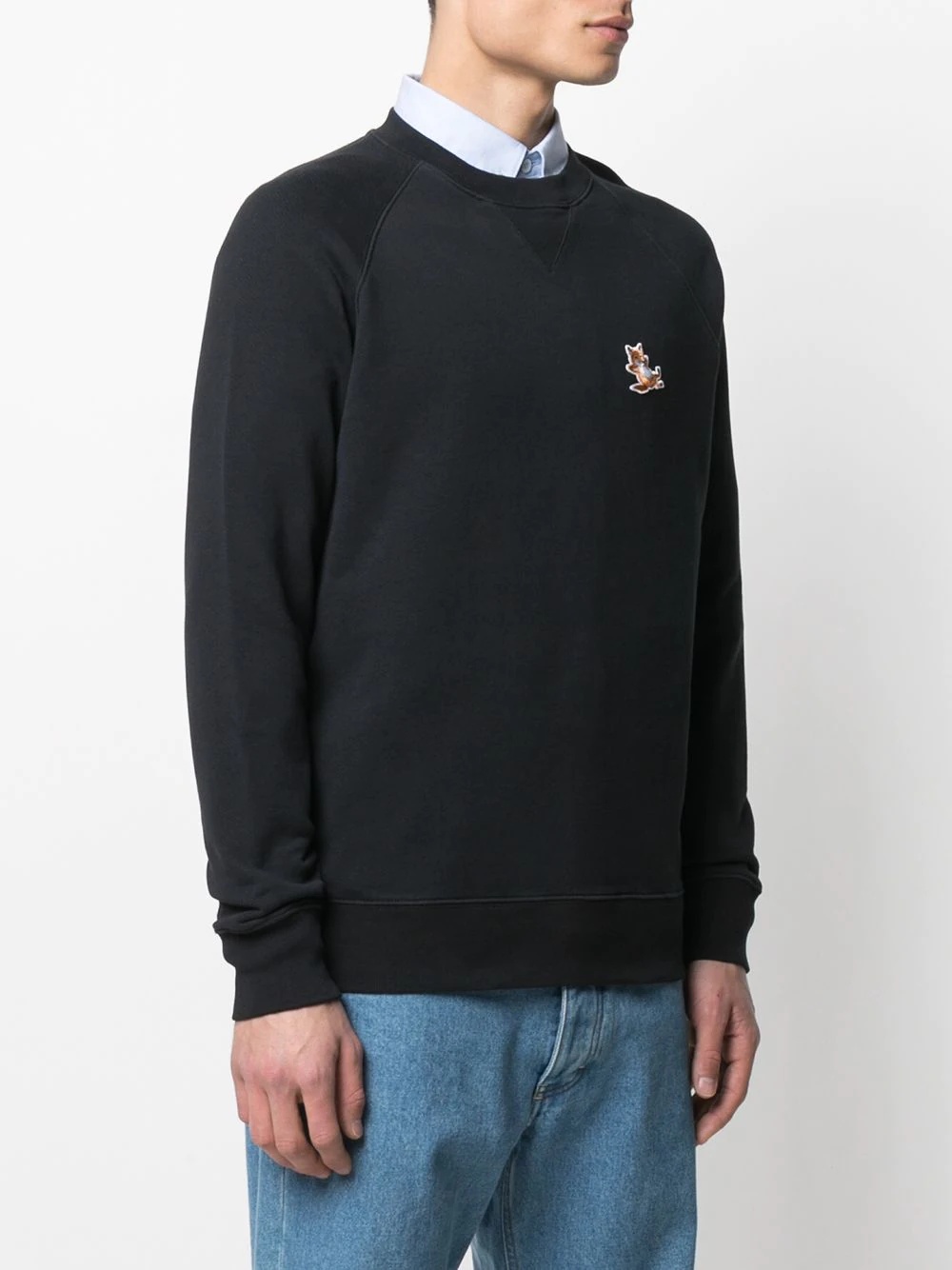 embroidered logo sweatshirt - 4