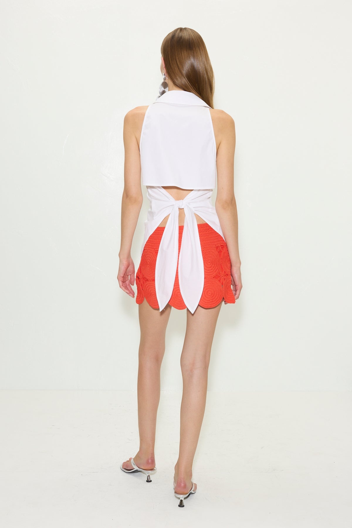Beep Beep Mini Skirt Coral Red - 4