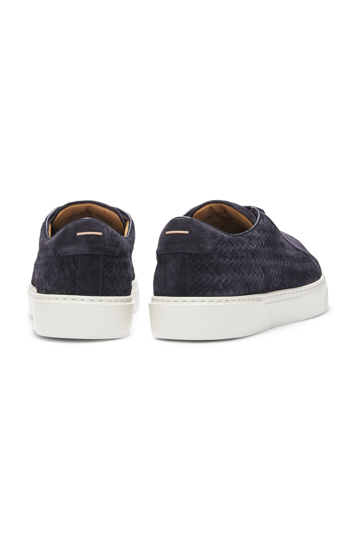 GARY WOVEN-SUEDE TRAINERS WITH HIDDEN LACES - 5