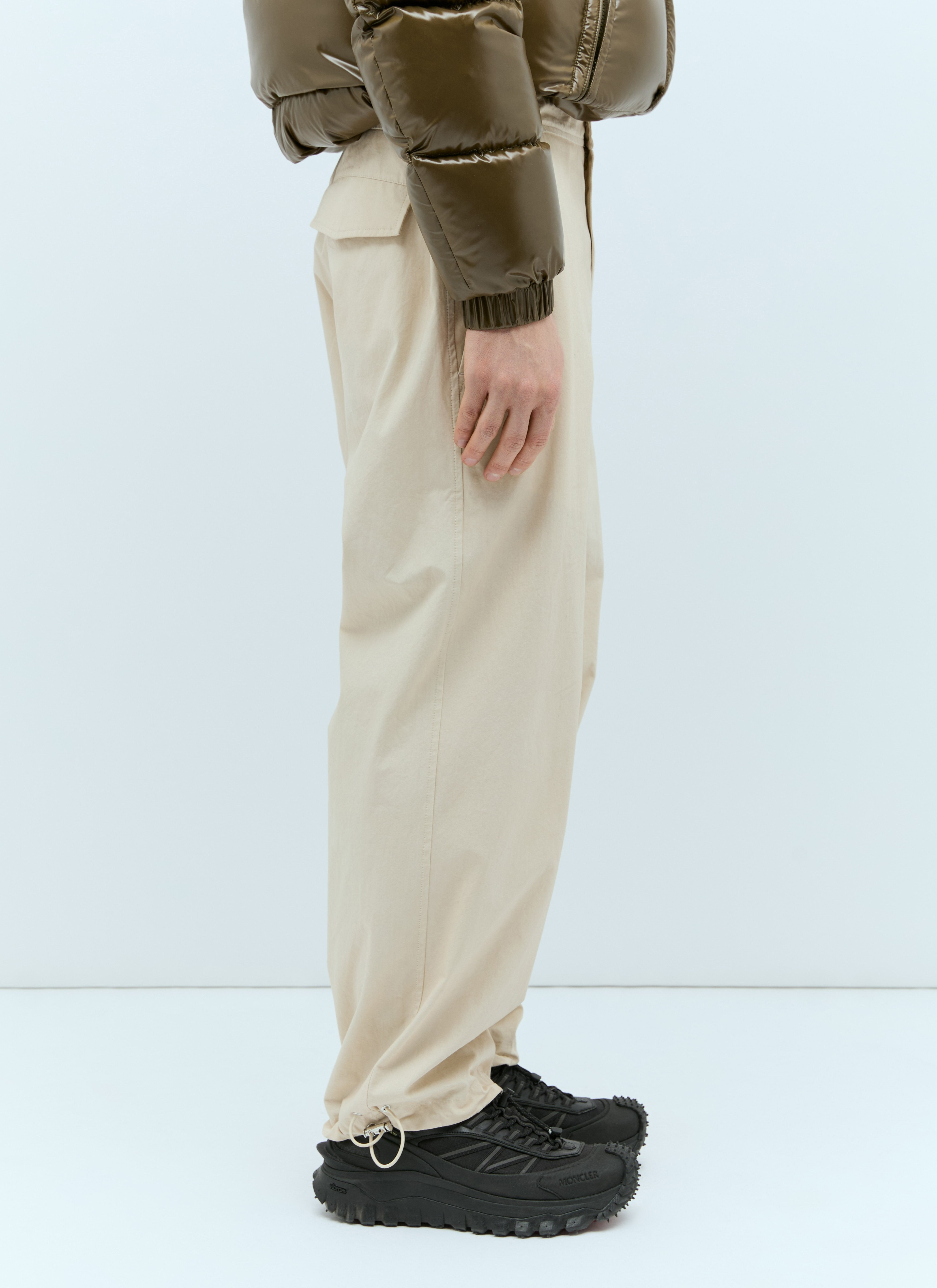 Moncler Men Drawstring Poplin Pants - 4