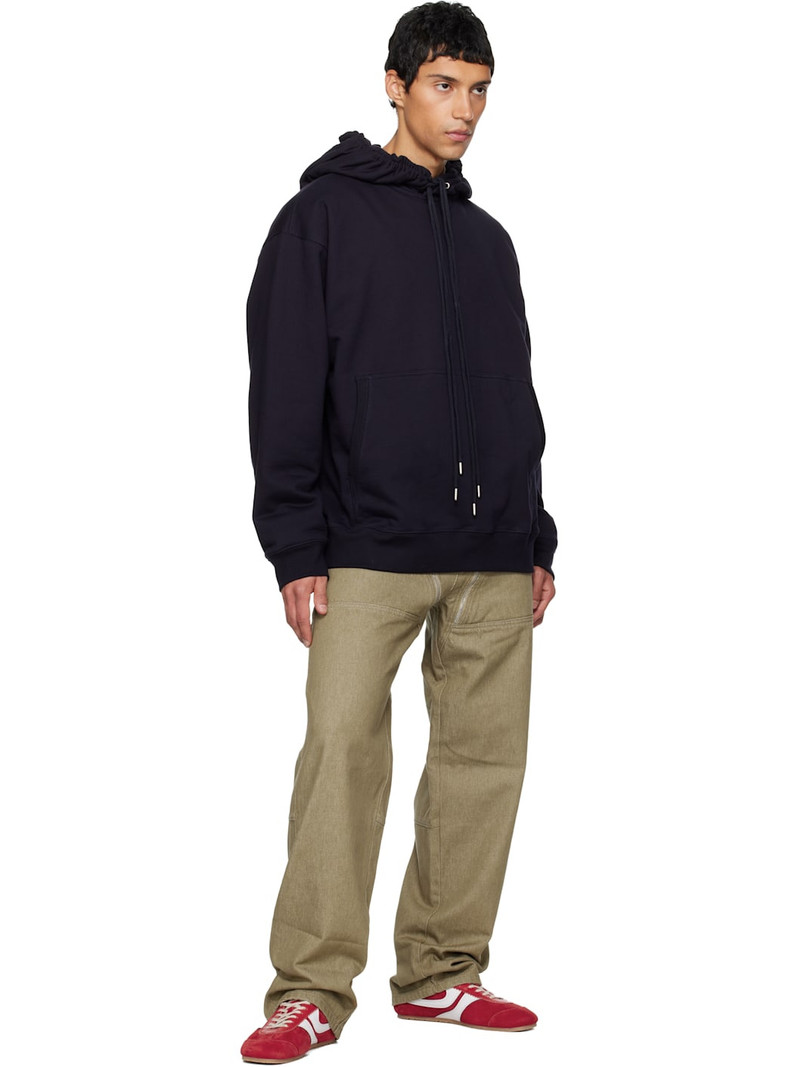 Dries Van Noten Navy Loose Fit Hoodie outlook