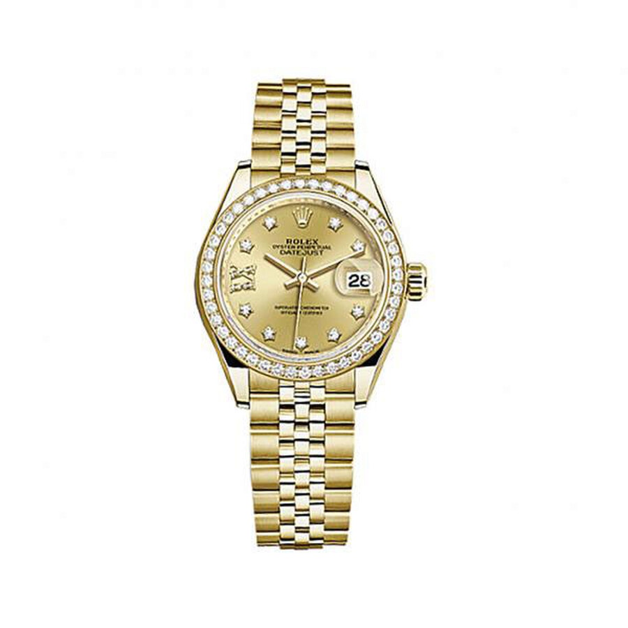 Rolex Lady-Datejust Champagne Diamond Dial Jubilee Watch 279138CRDJ - 1