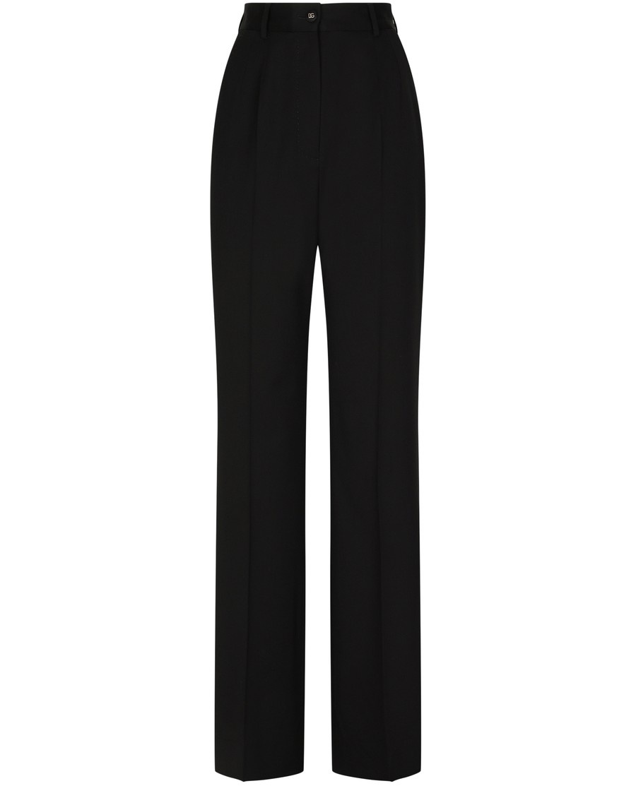 Gabardine palazzo pants - 1