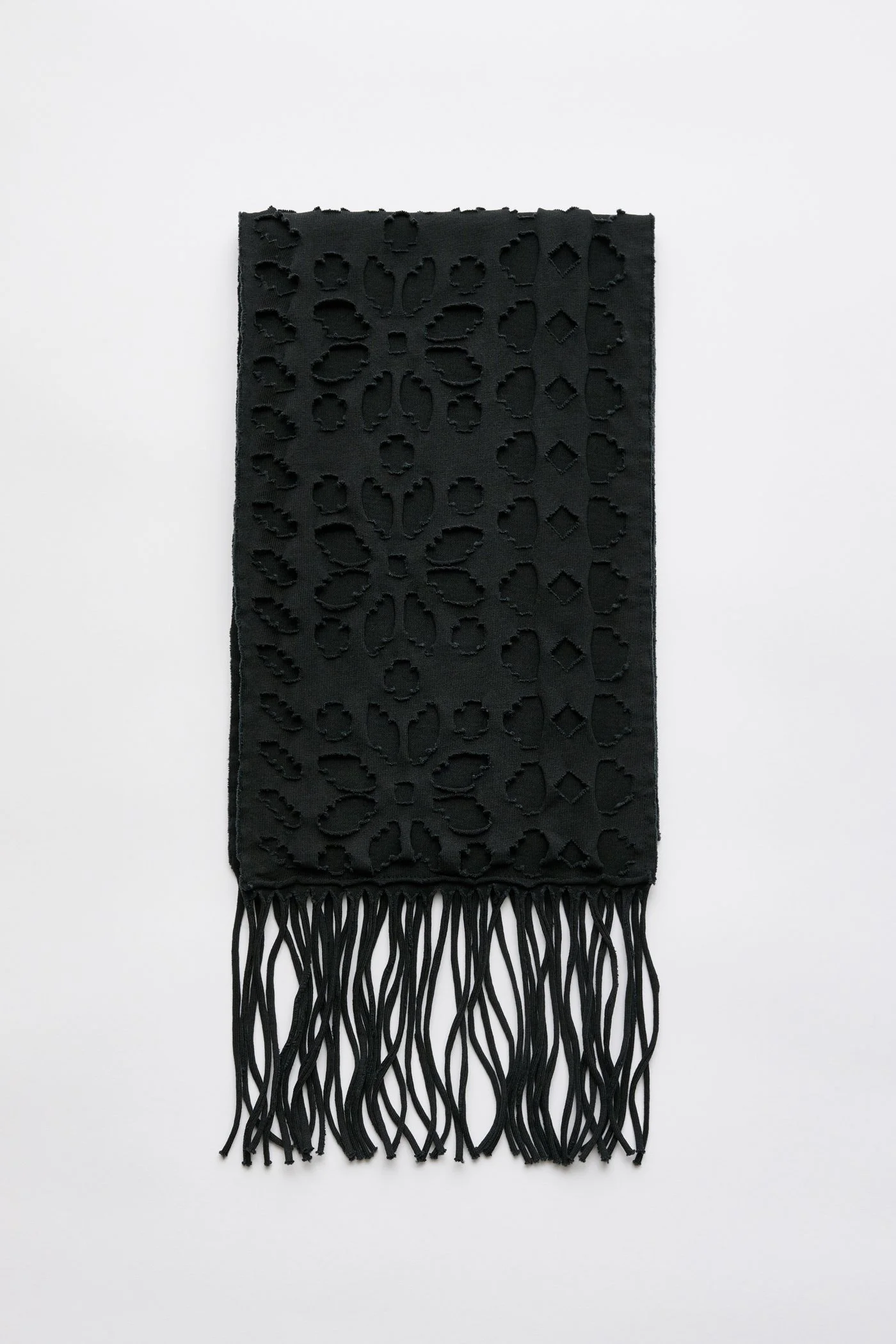 Tore Scarf Cut Fairisle Ink Band Jersey - 1