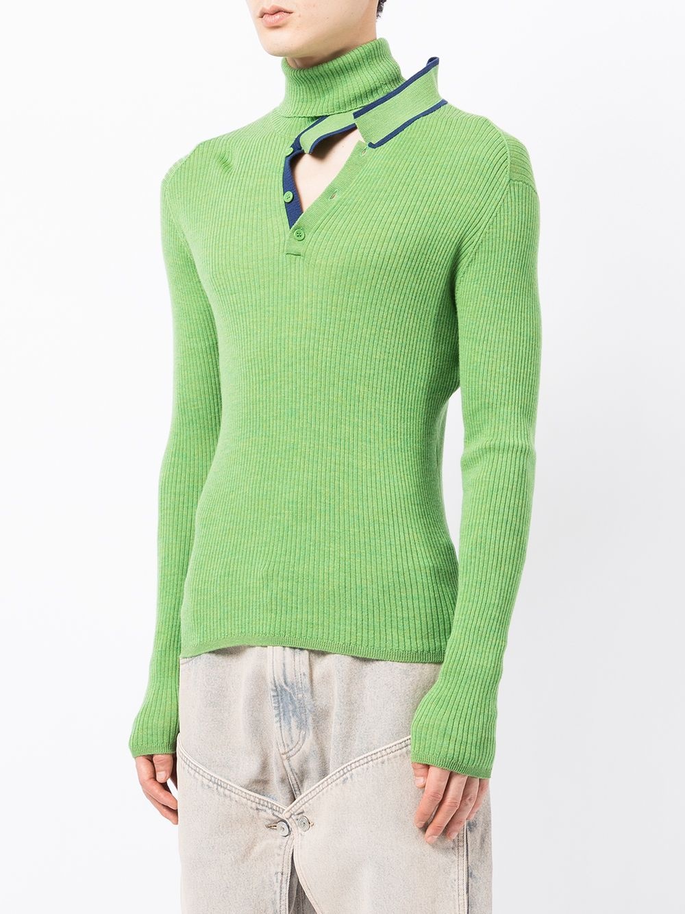 adjustable-collar jumper - 3