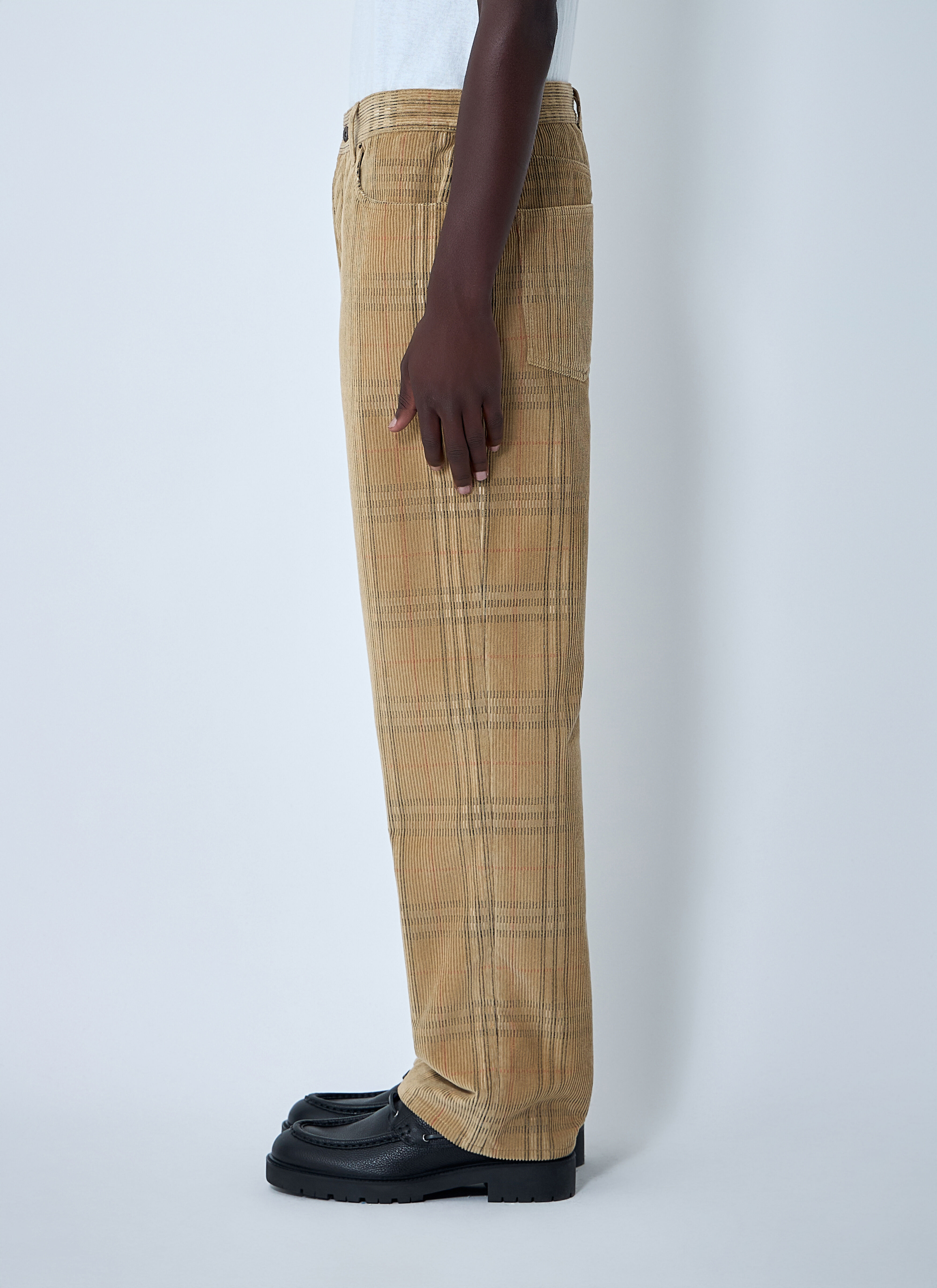 Cotton Check Pants - 3