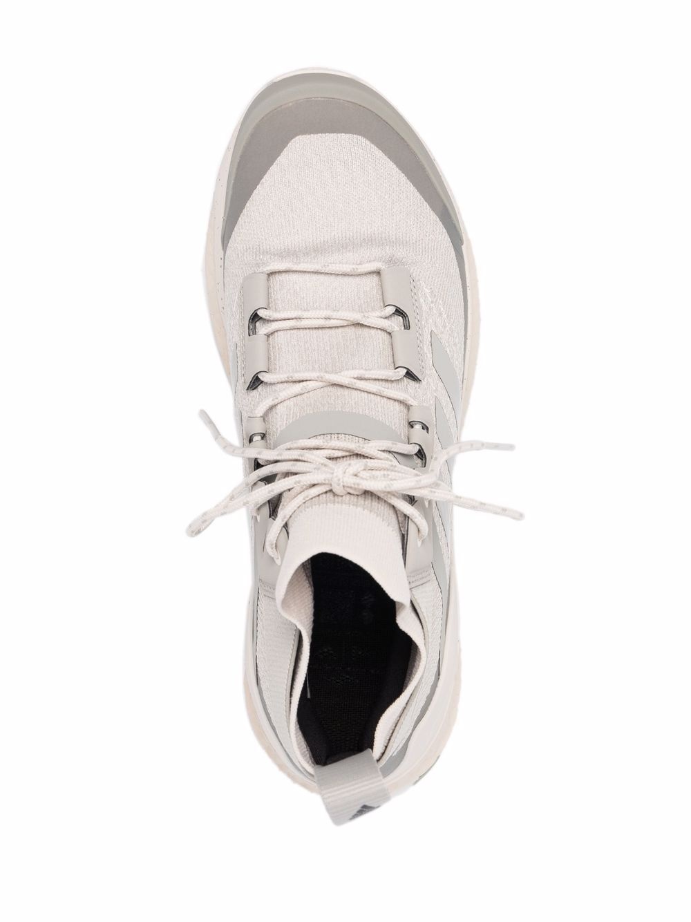 logo-patch lace-up sneakers - 4