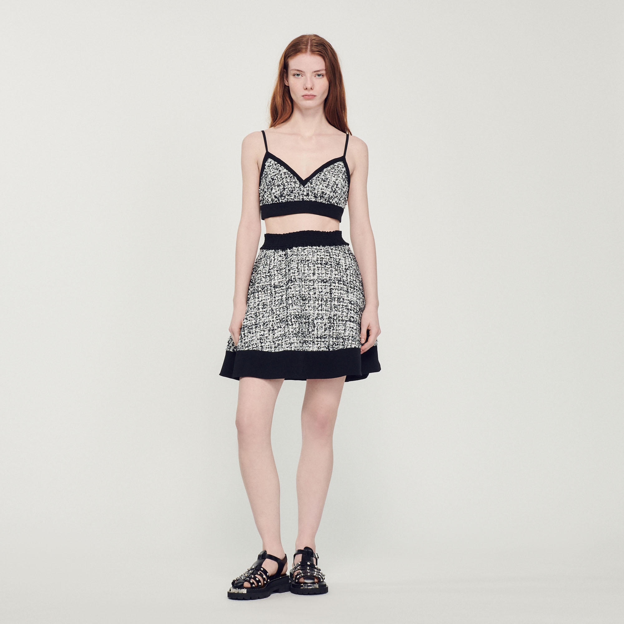 Tweed skater skirt - 3