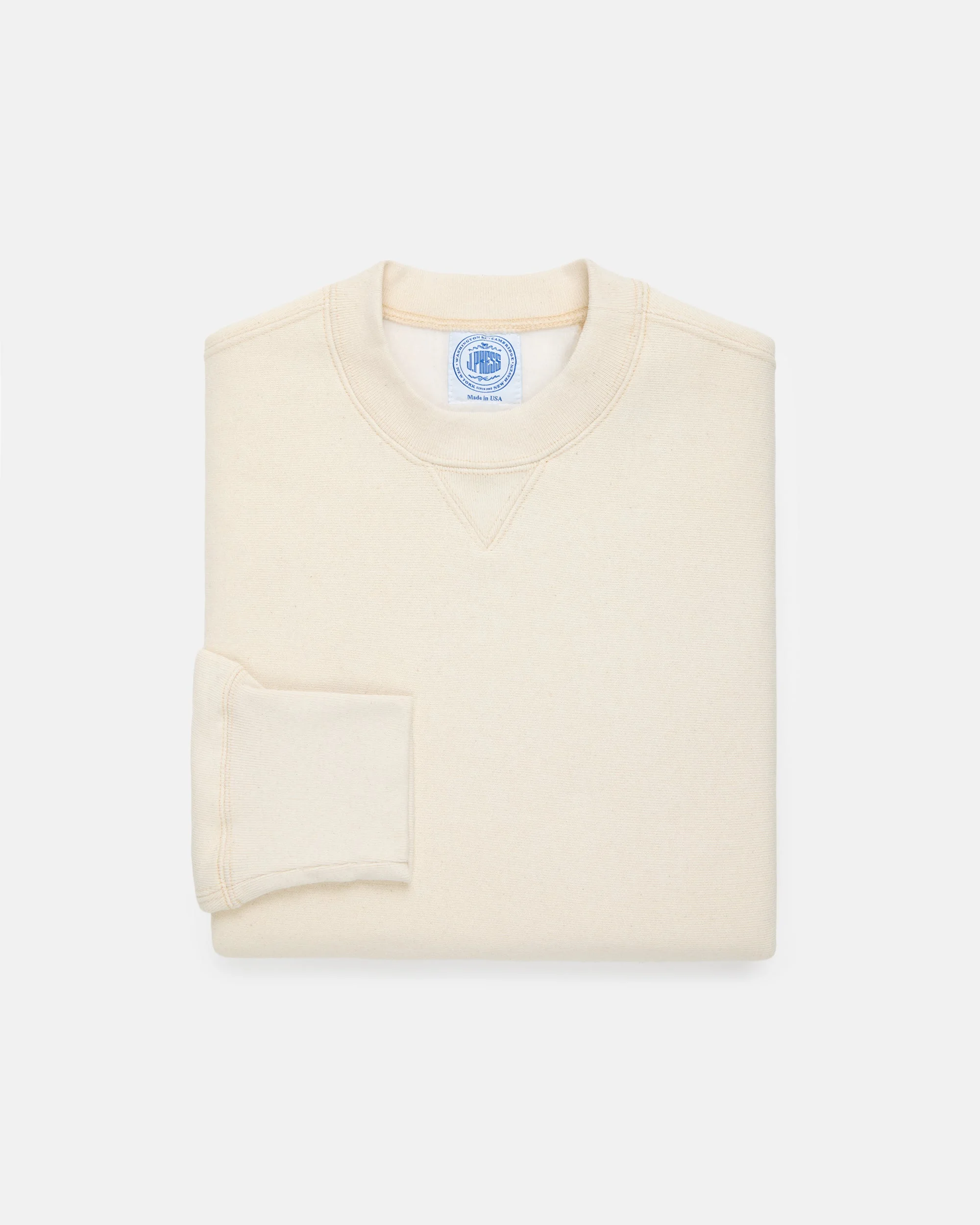 MADE-IN-USA NATURAL HEAVYWEIGHT SWEATSHIRT - 1