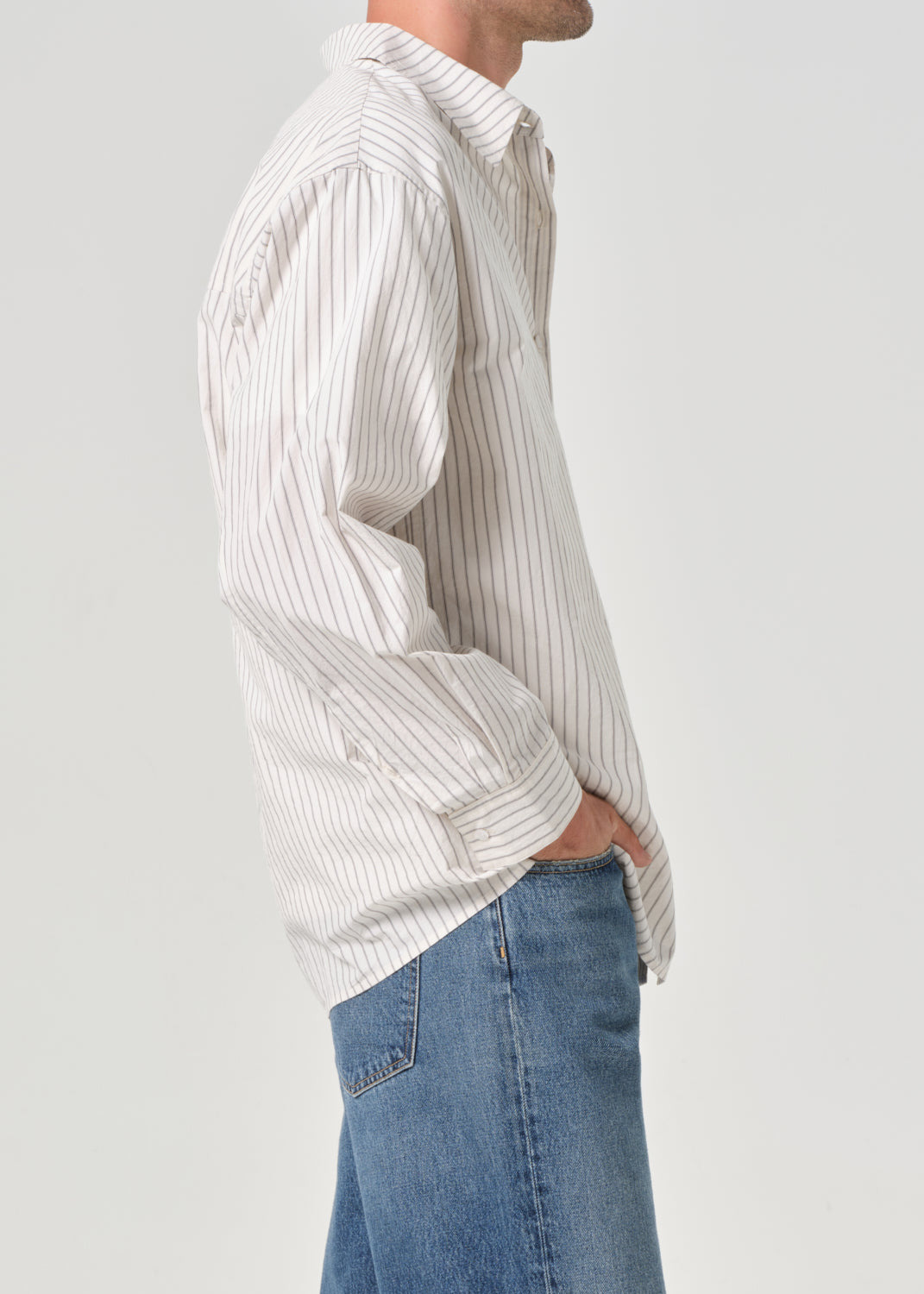 AUREL SHIRT IN GIBBS STRIPE - 4