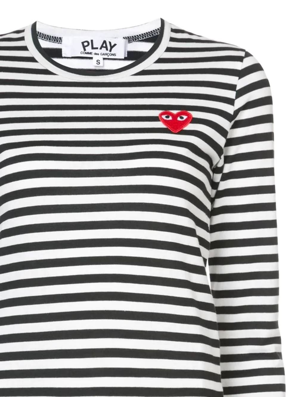 striped long sleeved T-shirt - 2