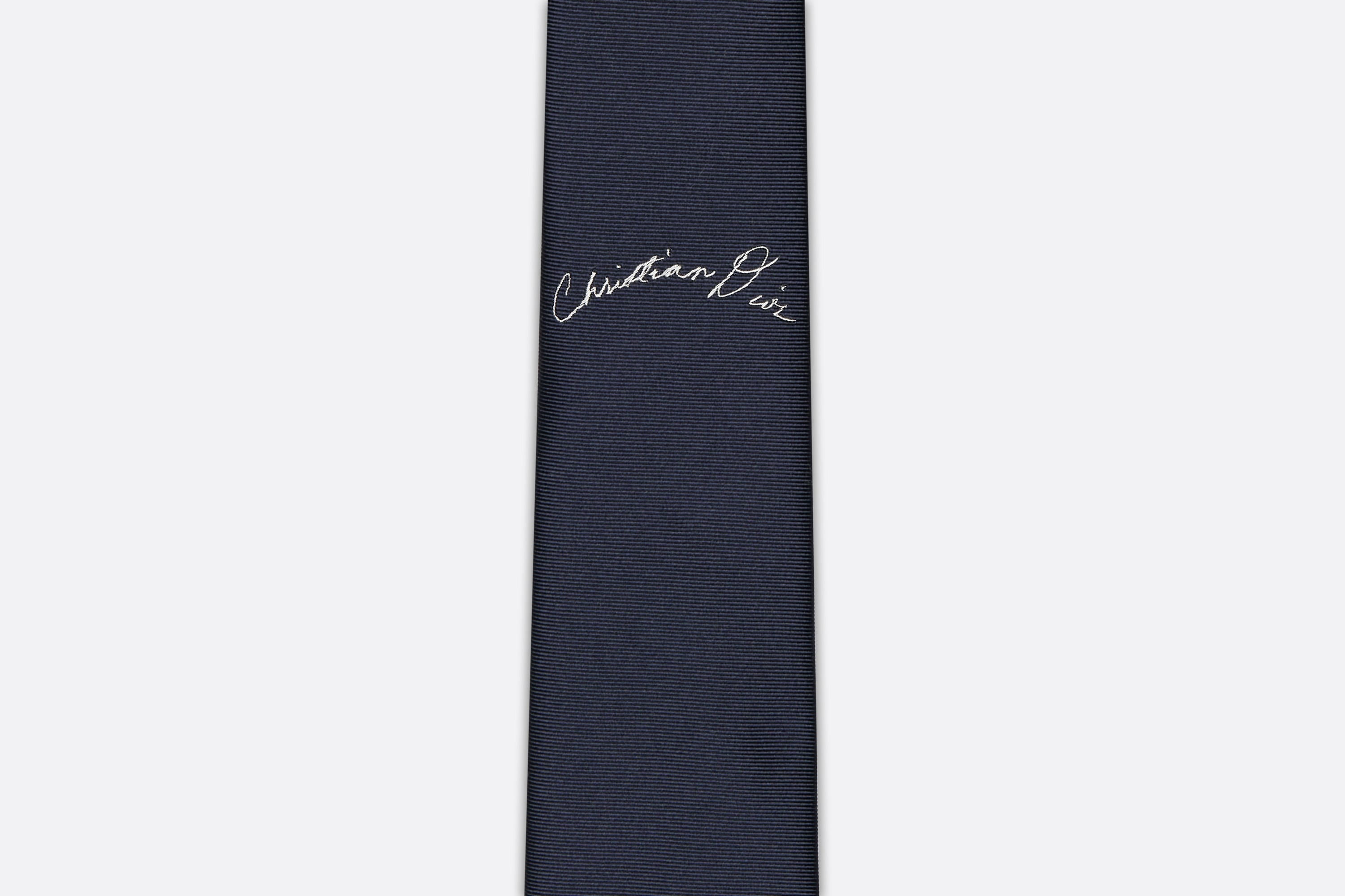 Tie with Handwritten Christian Dior Signature - 6