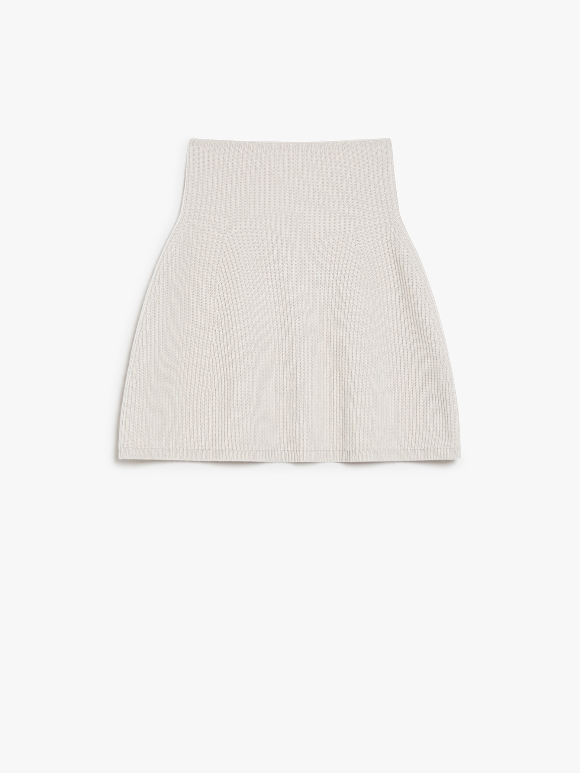 GIULIO Wool and cashmere ribbed cape - 1