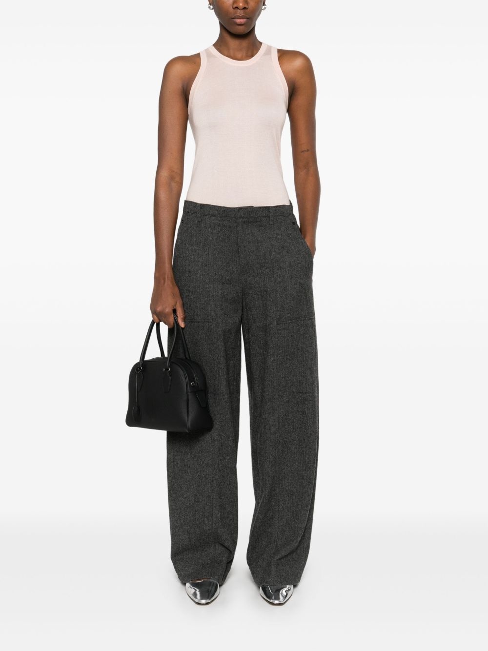 herringbone trousers - 2
