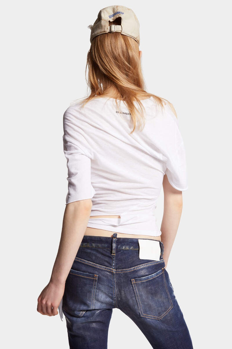 COTTON JERSEY KNOTTED TOP 4