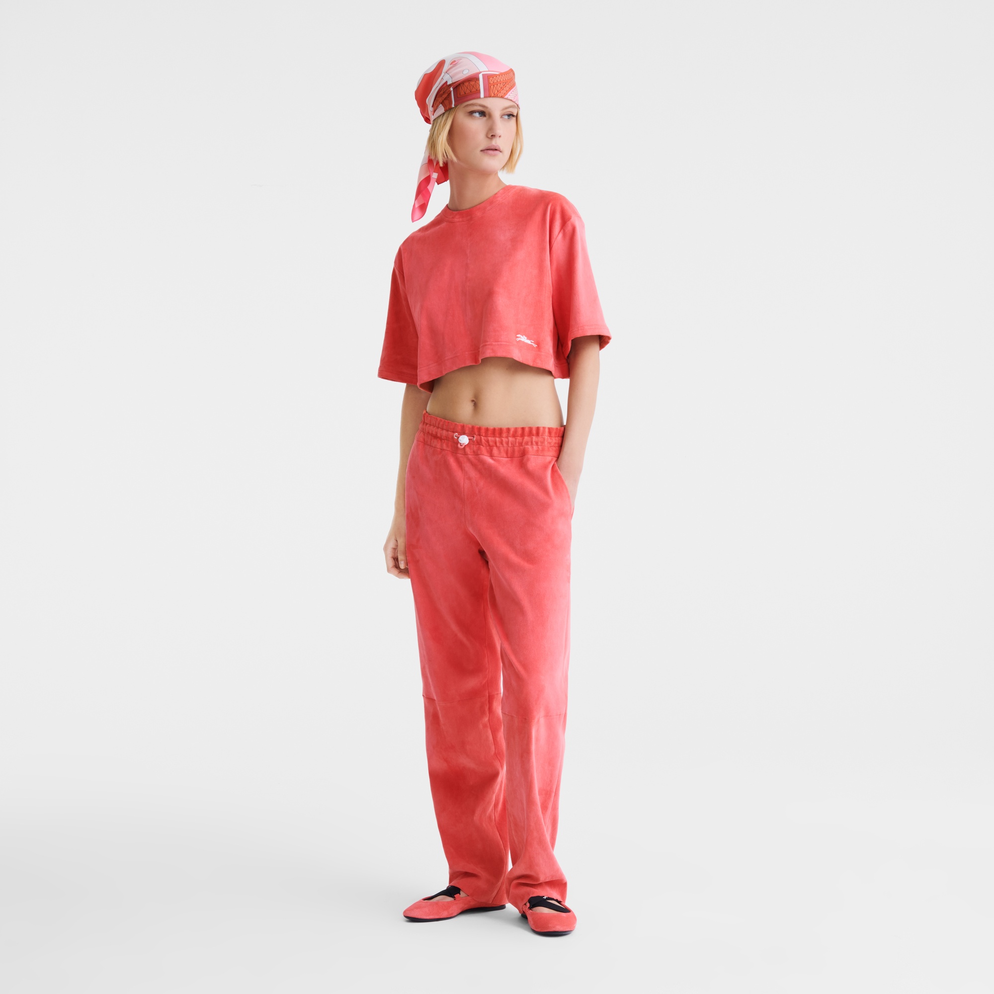 Leather crop top Blush - Leather - 2