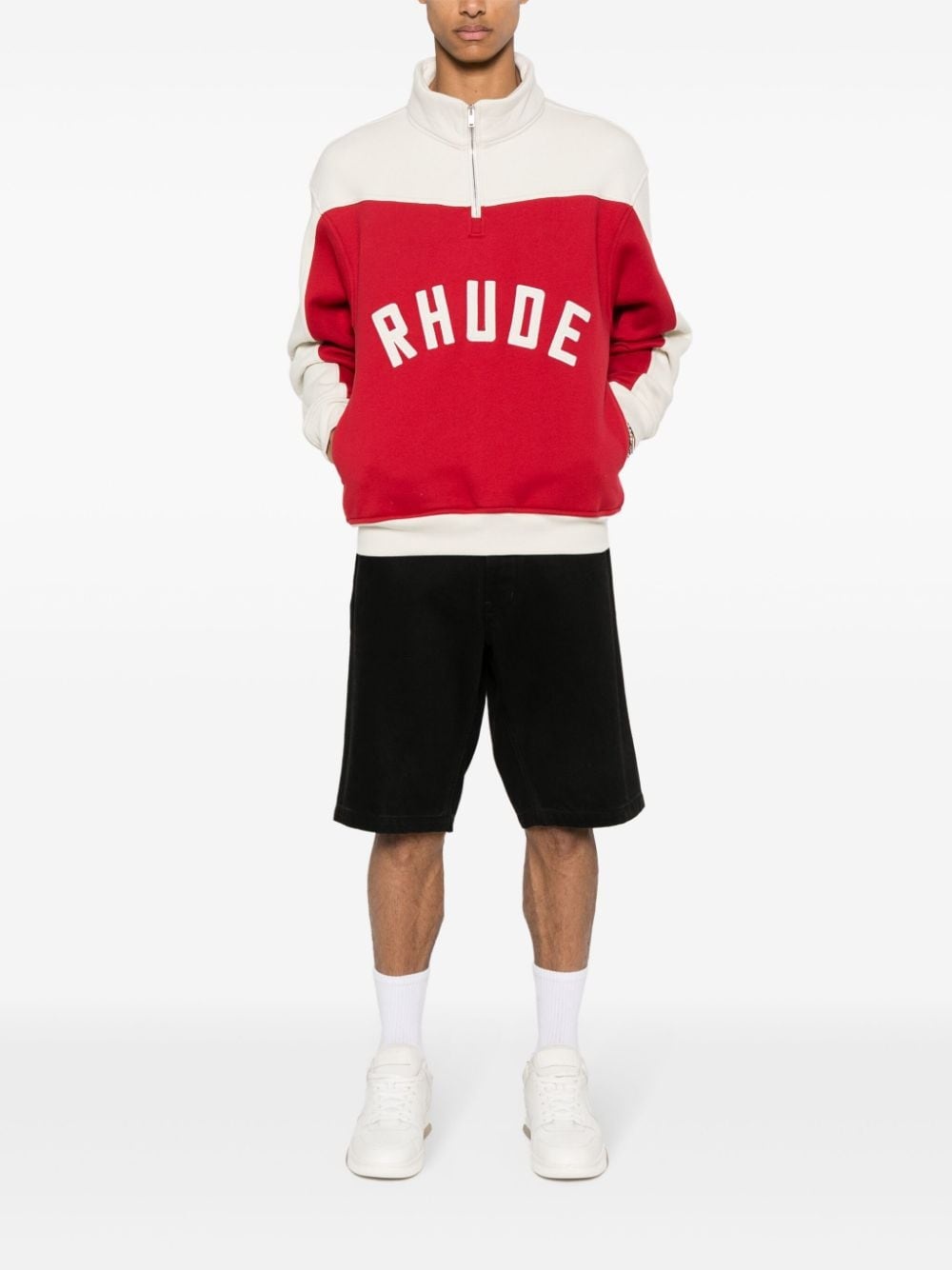 Contrast Varsity cotton sweatshirt - 2