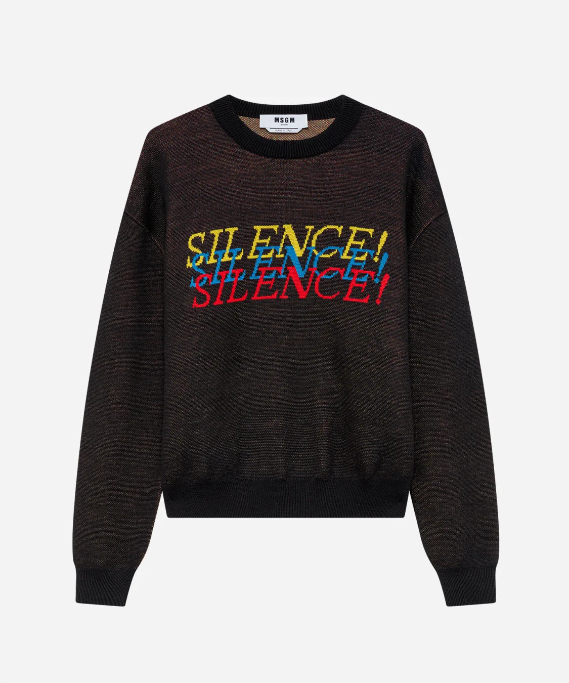 Wool blend jacquard sweater - 1
