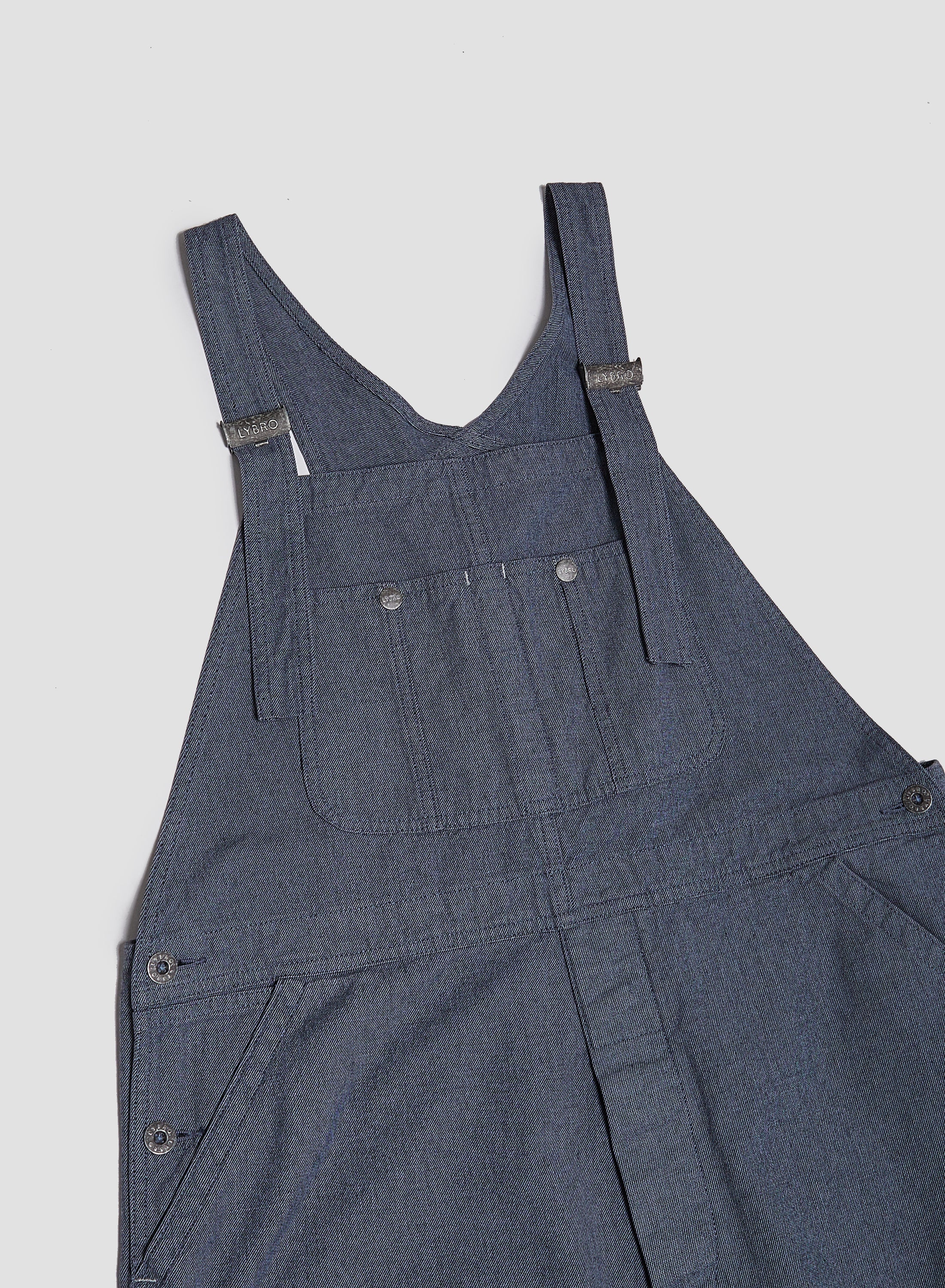 New Dungaree Broken Twill in Washed Blue - 5