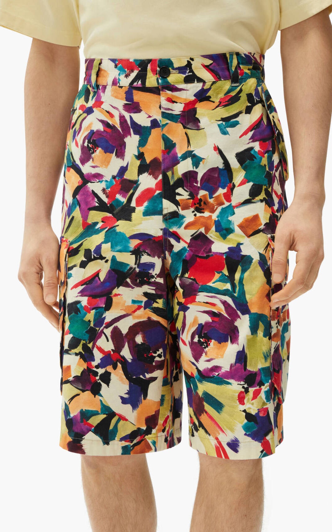 'Archive Floral' cargo shorts - 4