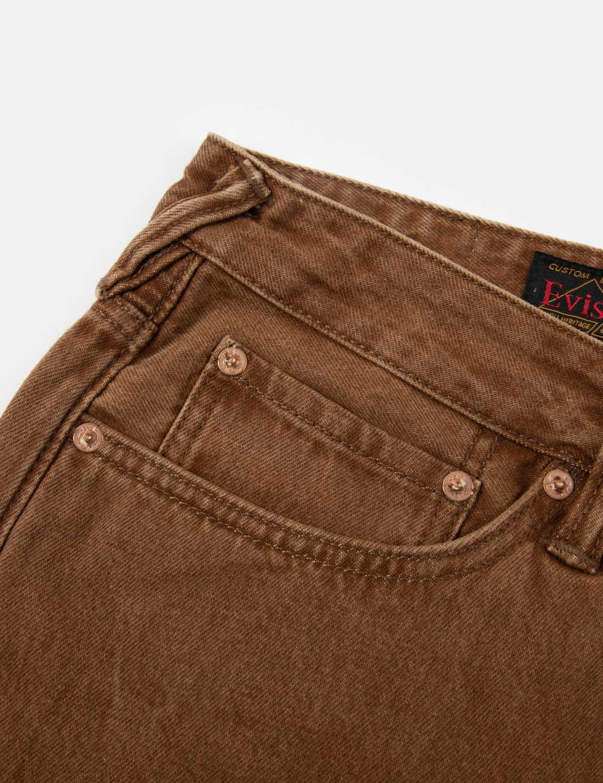 DAICOCK PRINT GRADIENT SPRAY-DYE CARROT-FIT JEANS #2017 - 8