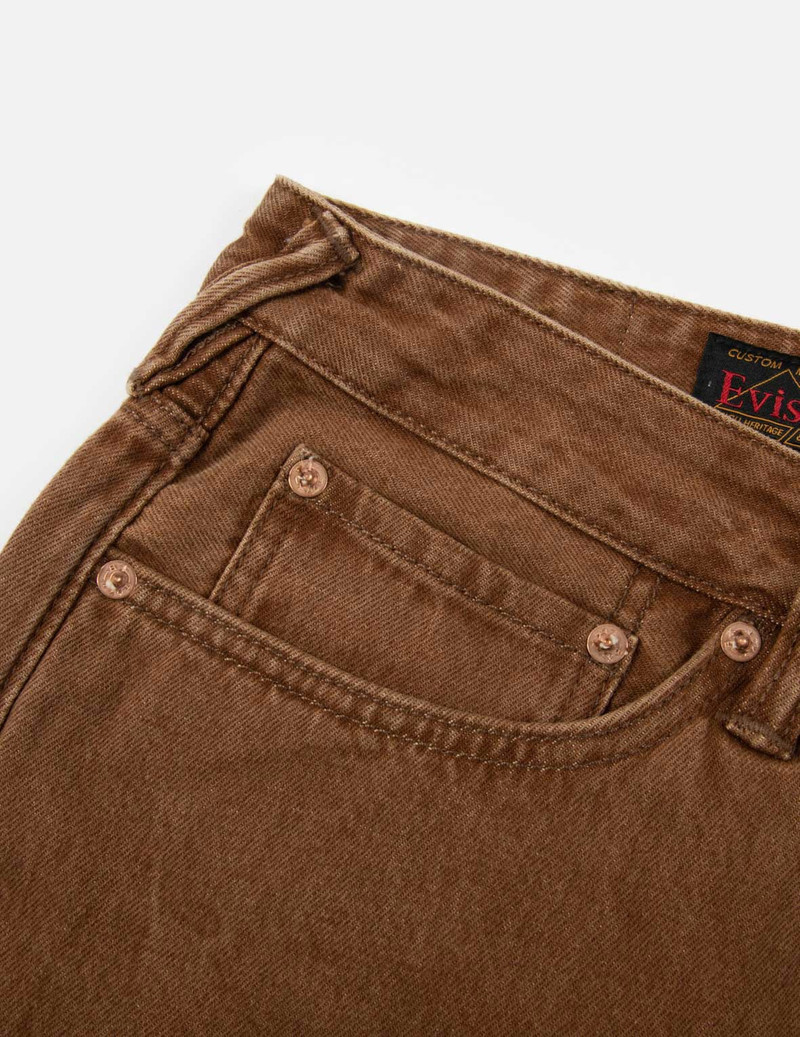 DAICOCK PRINT GRADIENT SPRAY-DYE CARROT-FIT JEANS #2017 8