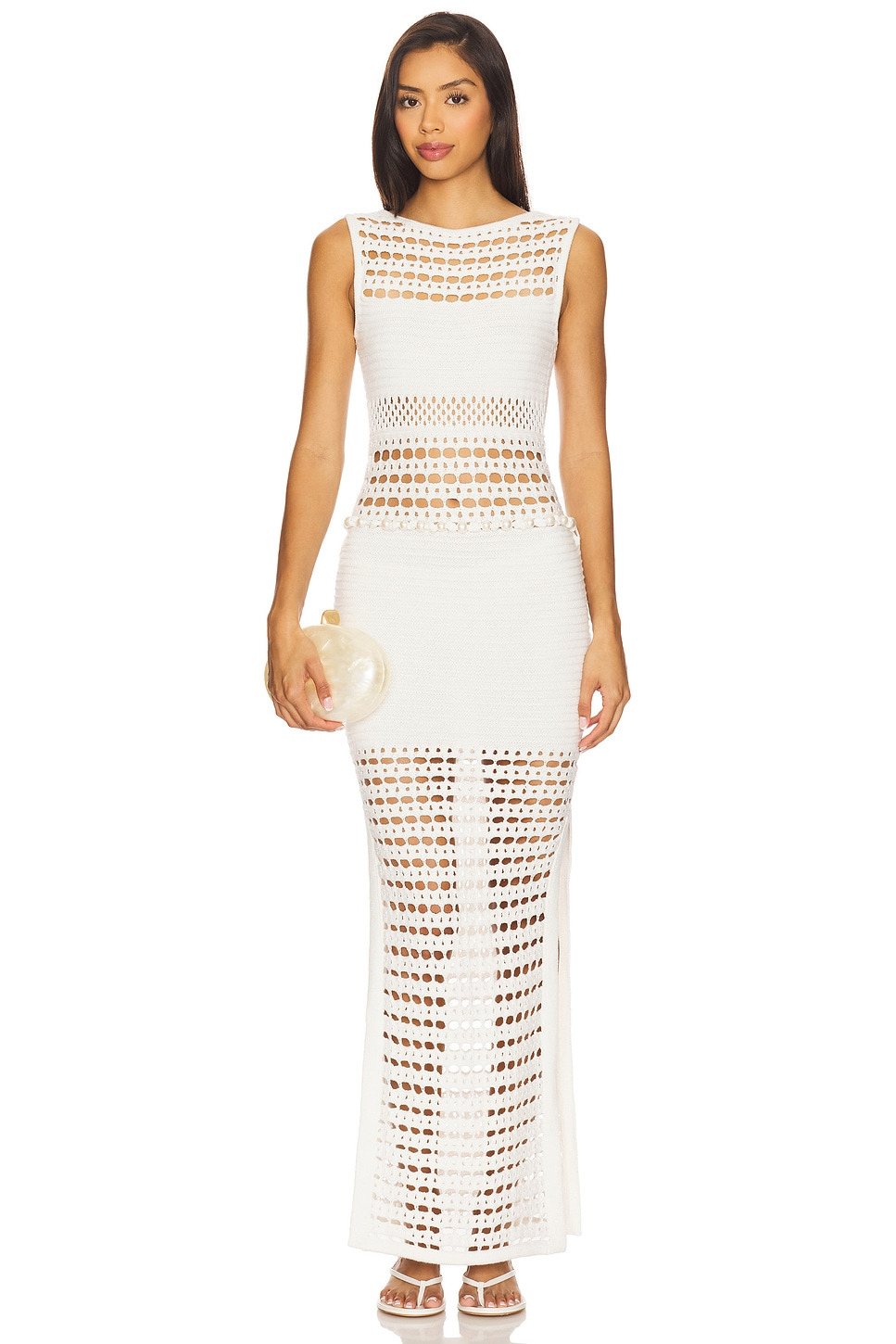 Kylan Knit Crochet Dress - 2